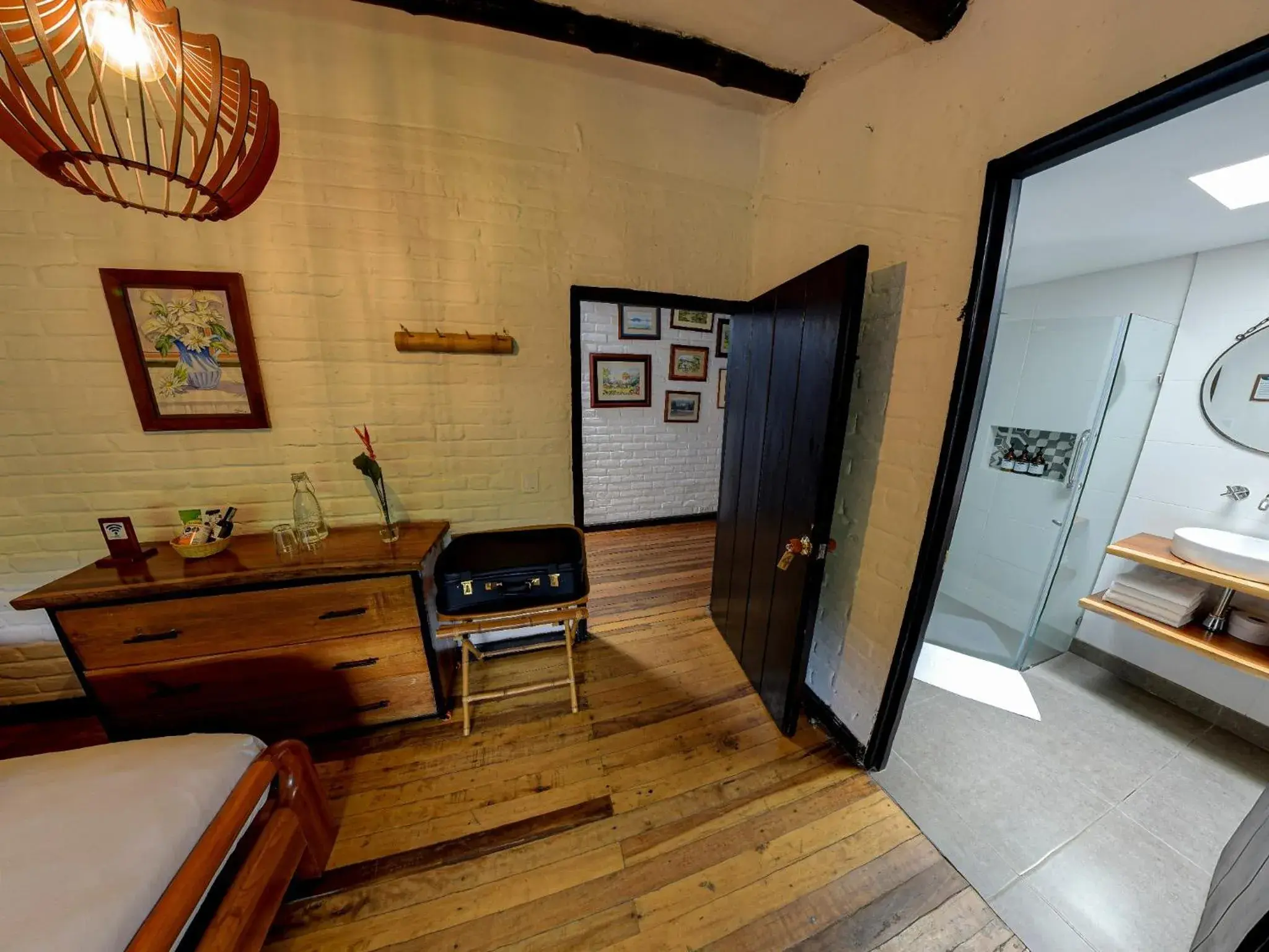 Family Room with Private Bathroom in Eco Hotel Hacienda El Diamante Family Room with Private Bathroom in Eco Hotel Hacienda El Diamante