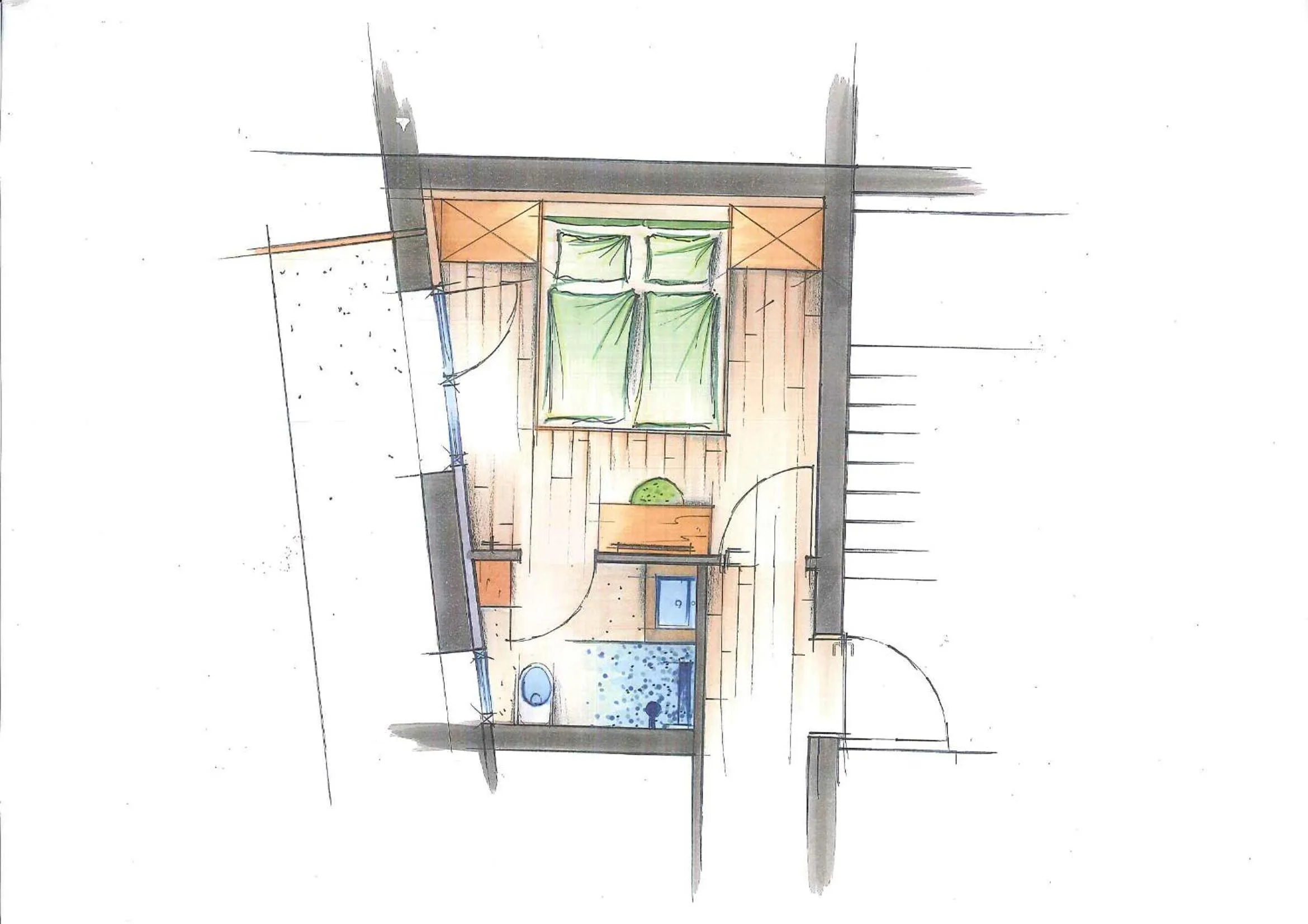 Photo of the whole room in Hotel Gretina