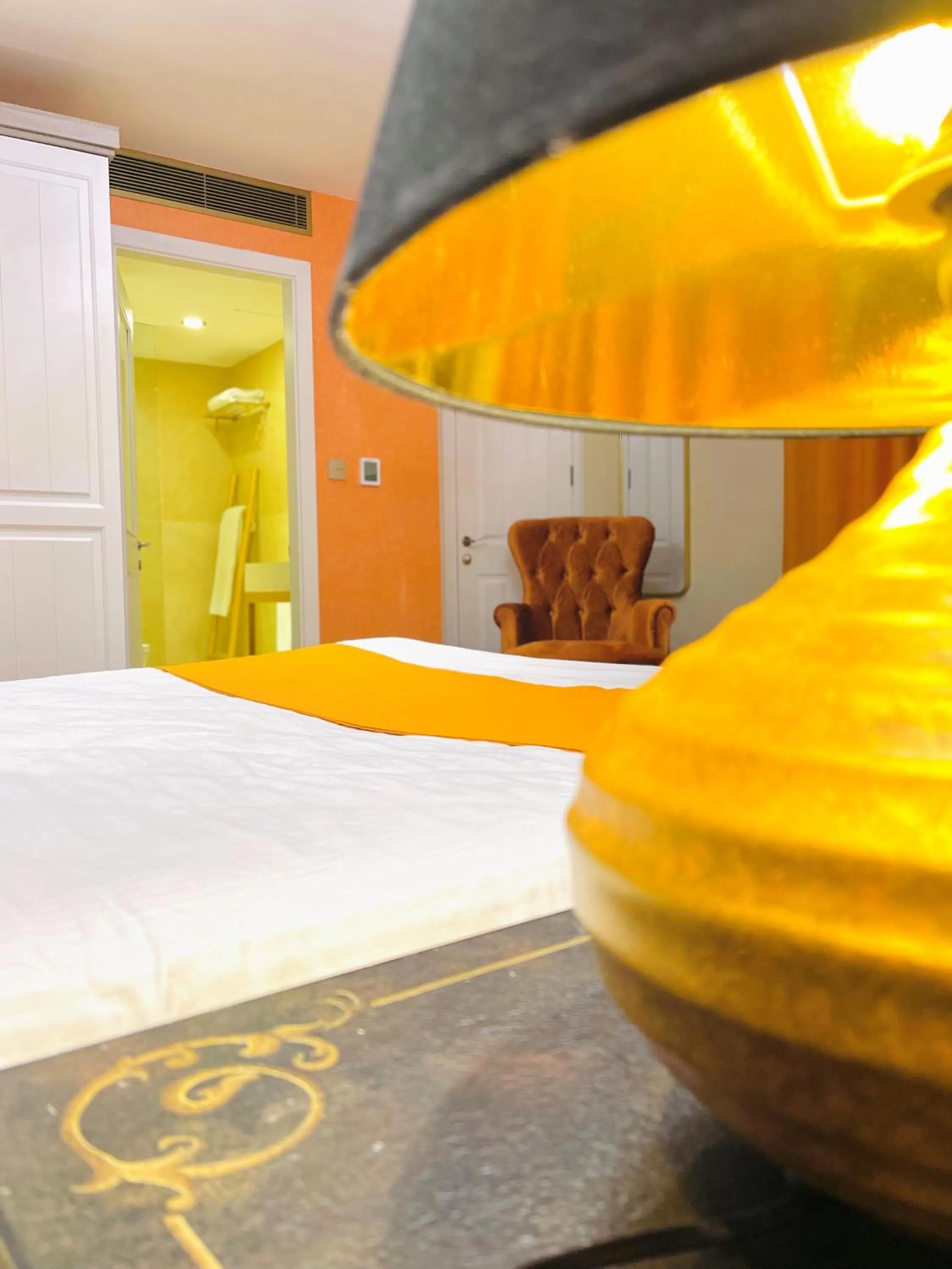 Decorative detail, Bed in The Red Farm Relais & Spa