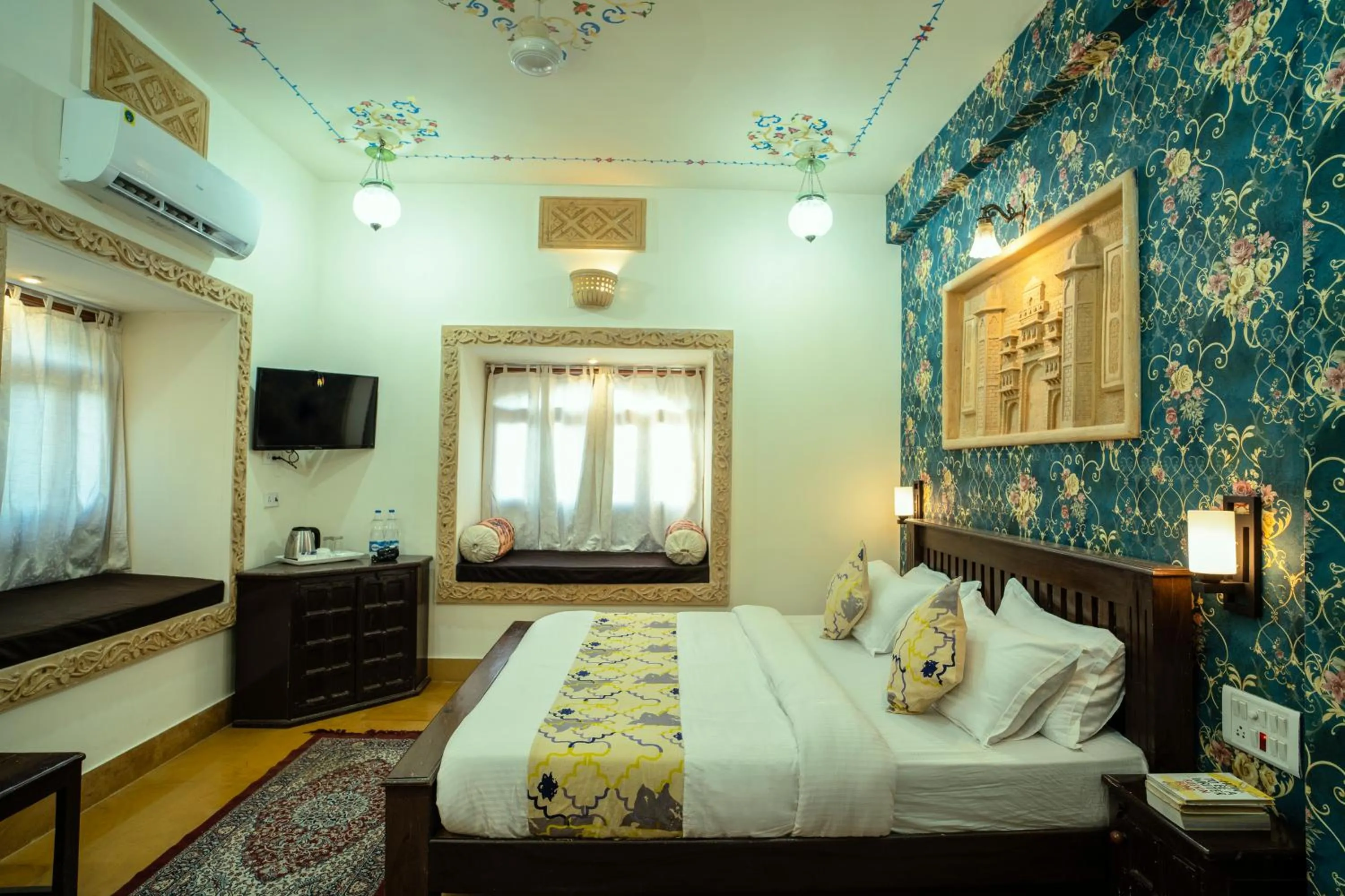 Bedroom, Bed in Tripli Hotels Prithvi Palace