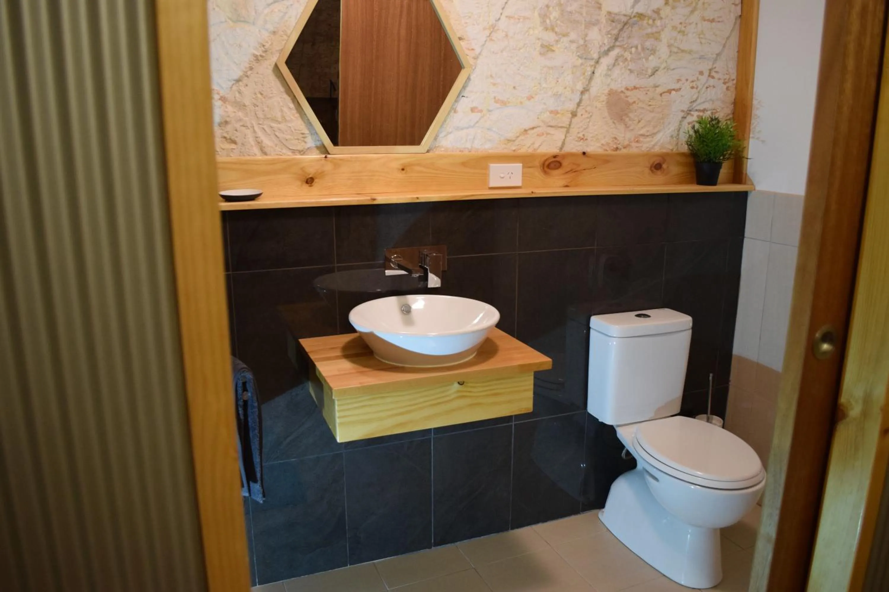 Bathroom in Dug Out B&B