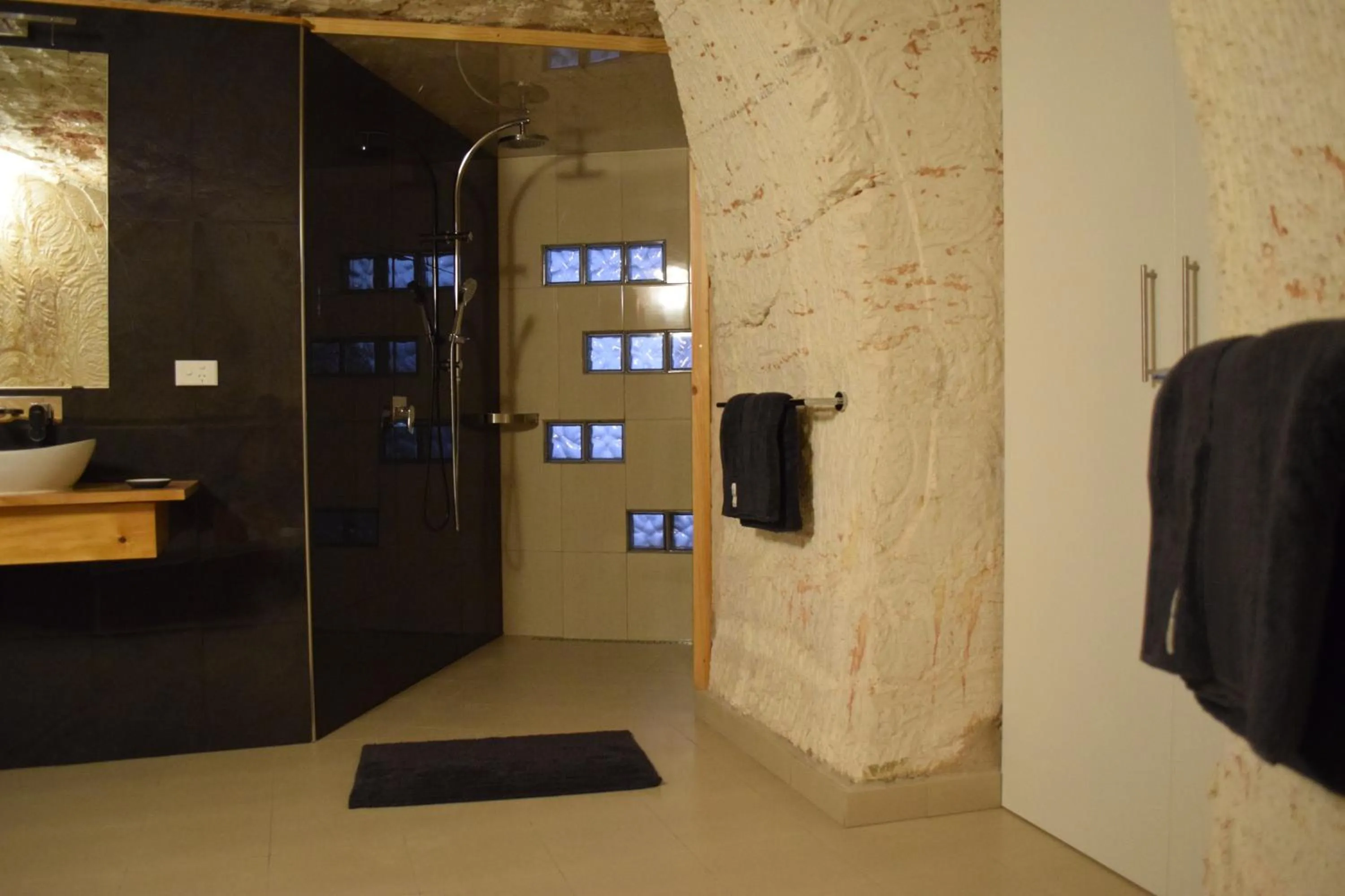 Bathroom in Dug Out B&B