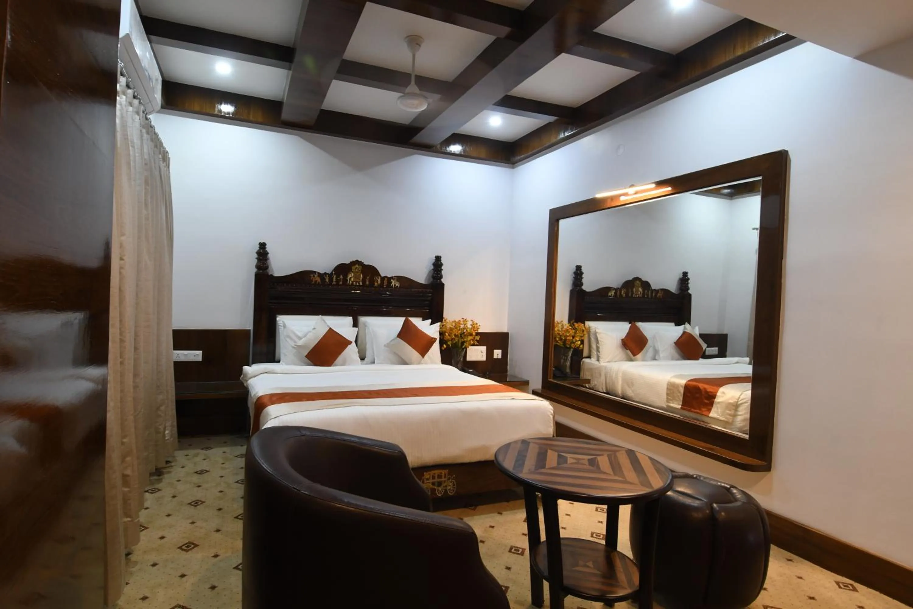 Photo of the whole room, Bed in Hotel Lok Sagar Mysore