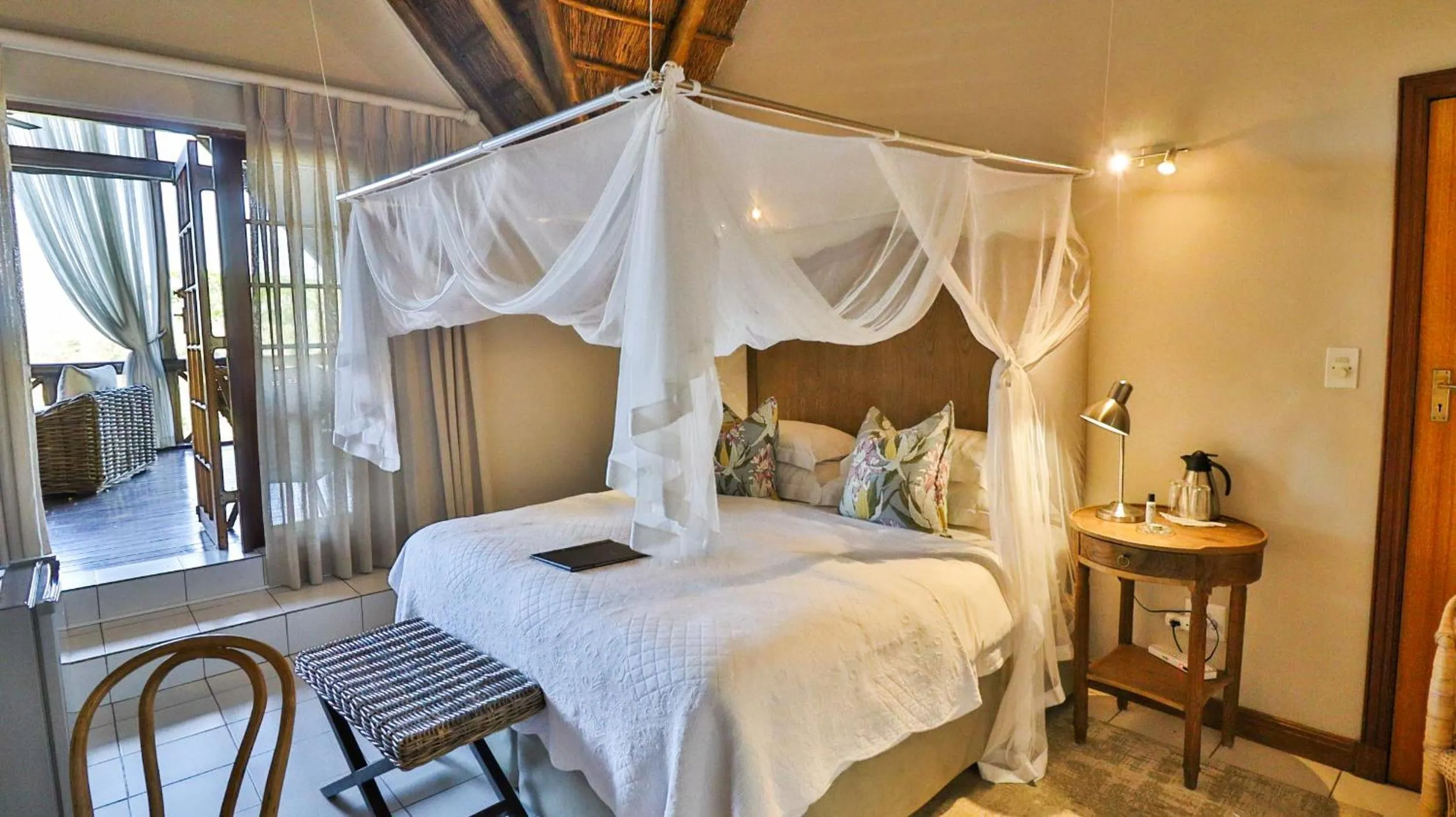 Bedroom, Bed in Kruger Riverside Lodge - No Load-shedding