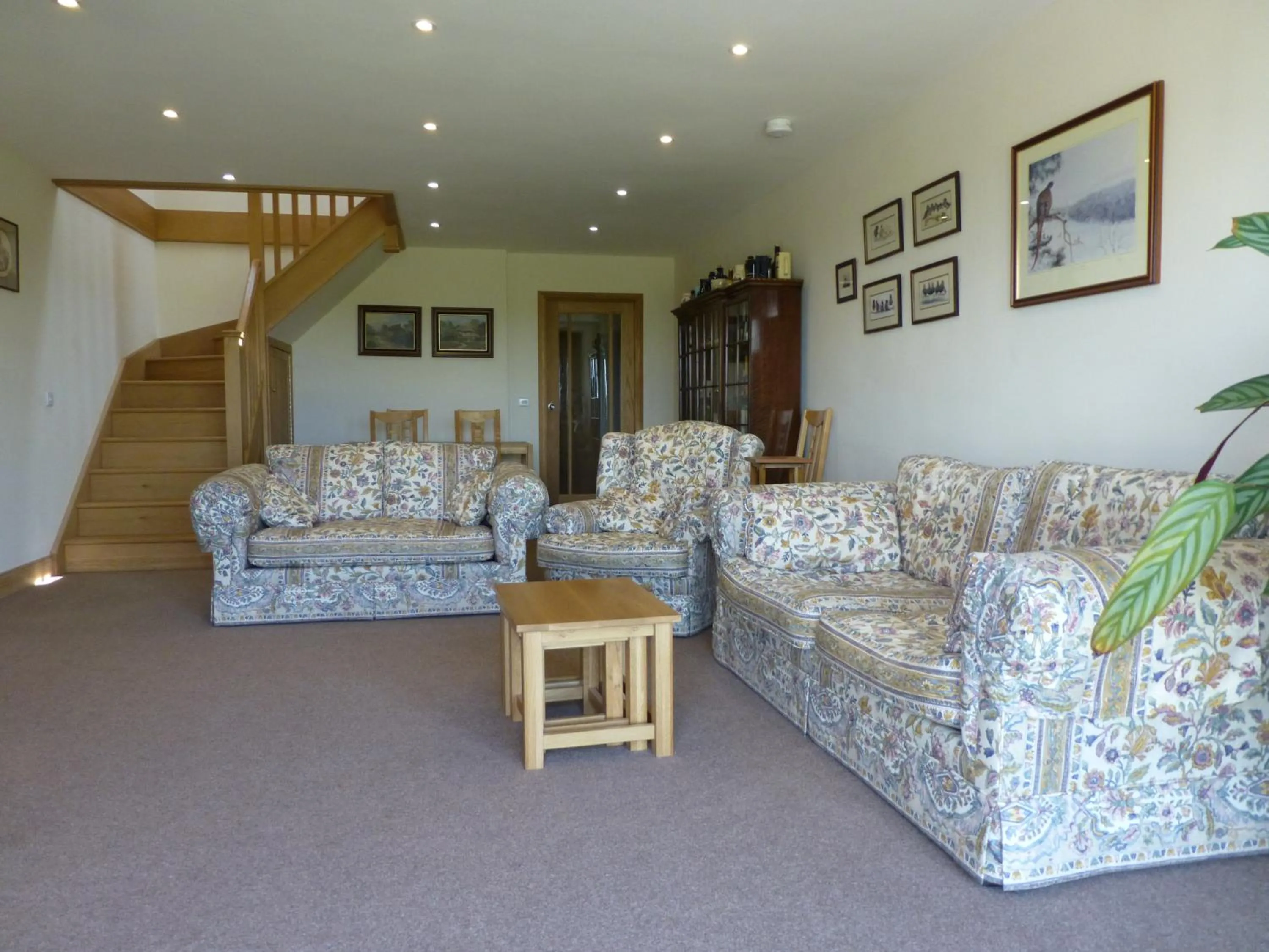 Communal lounge/ TV room in Cairndoon Byre