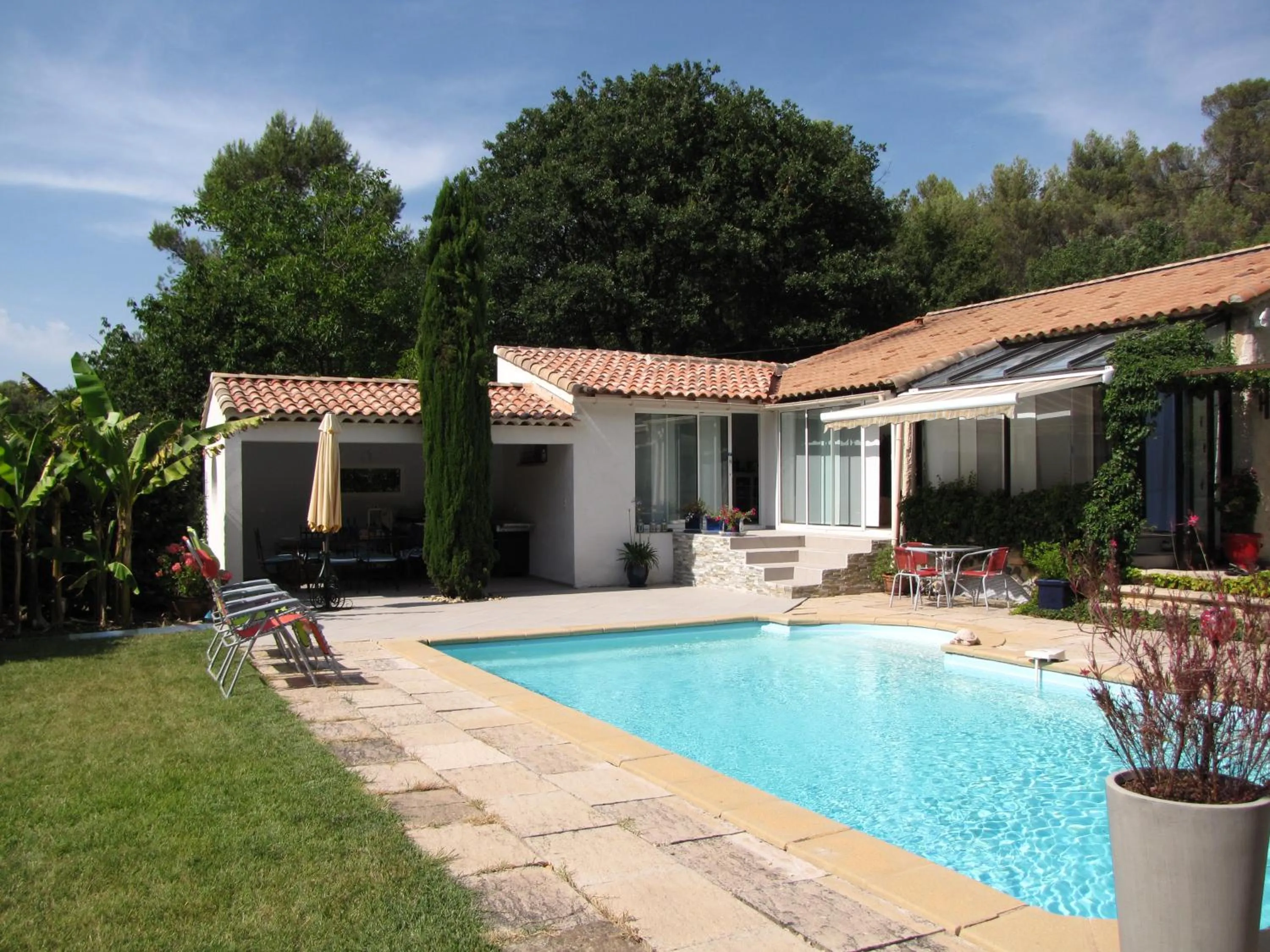 Pool view in Casa Rurale Lou Pichoun Nis