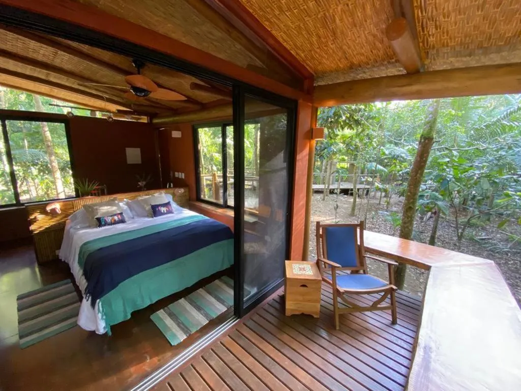 Photo of the whole room, Bed in Banana Bamboo Ecolodge
