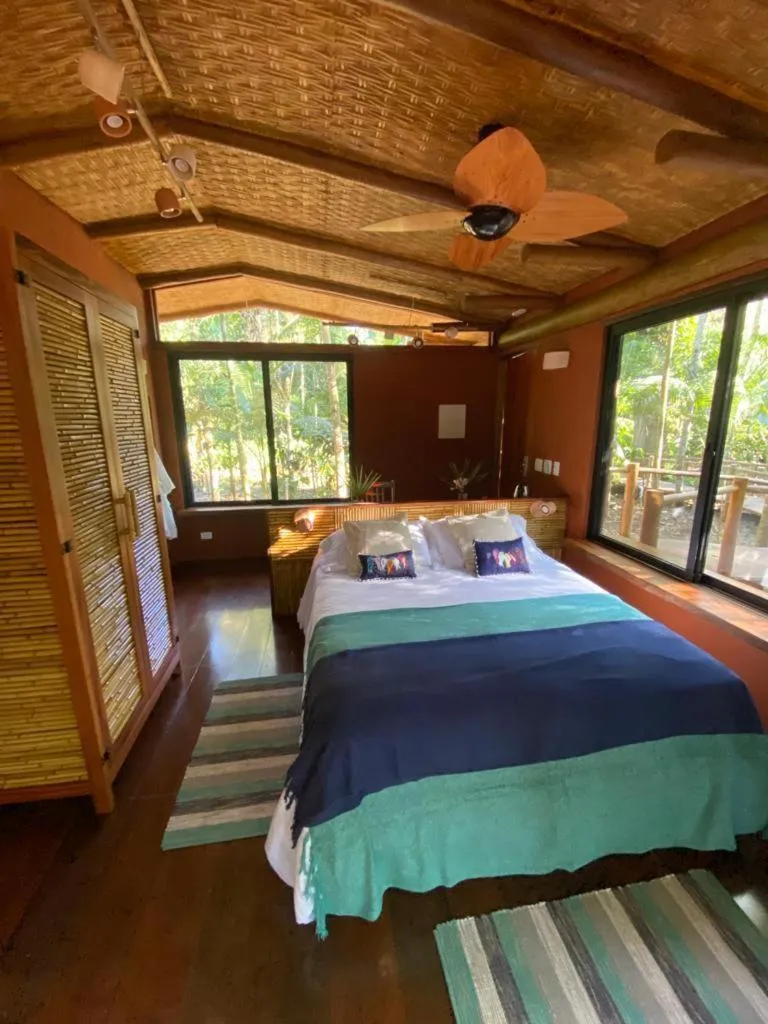 Photo of the whole room, Bed in Banana Bamboo Ecolodge