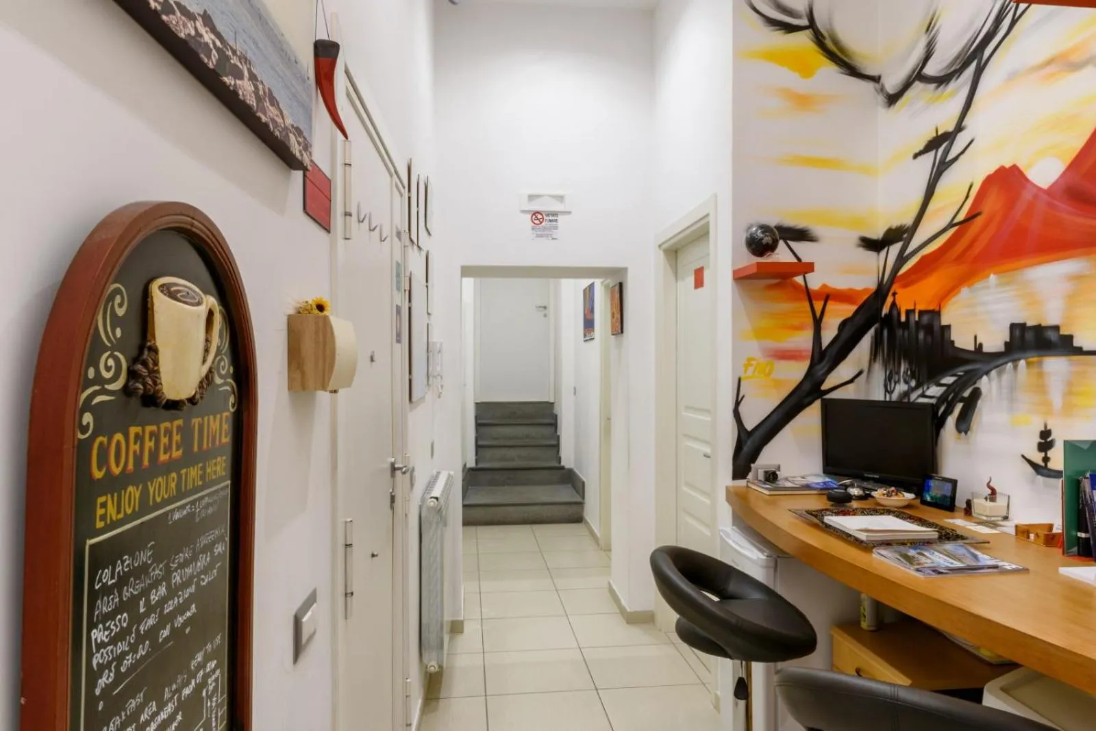 Lobby or reception in Sarracino Relais