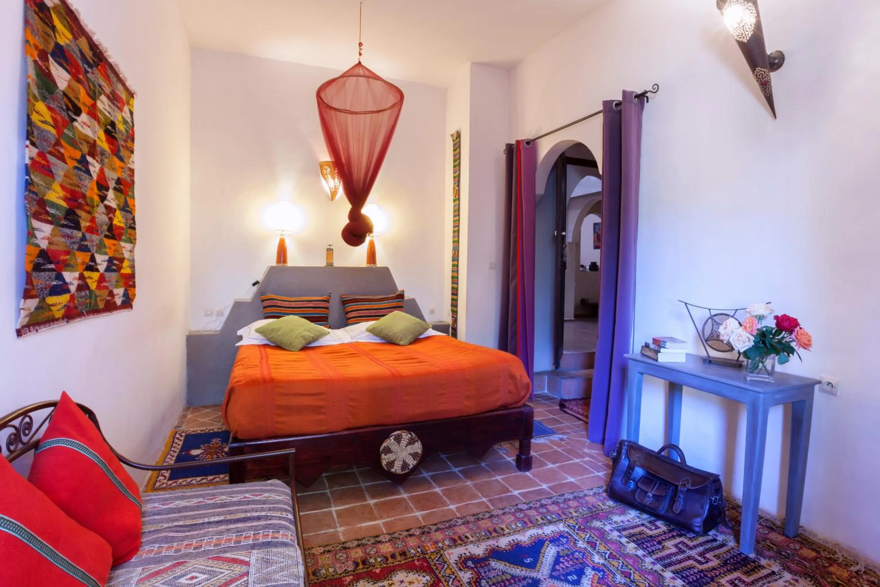 Bedroom, Bed in Maison d'Hôtes Kasbah Azul