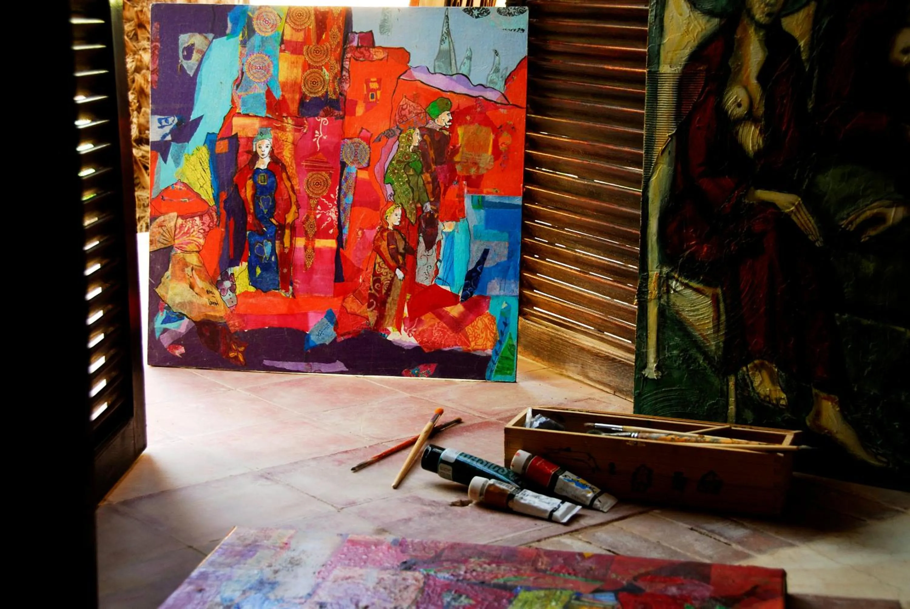 Decorative detail in Maison d'Hôtes Kasbah Azul