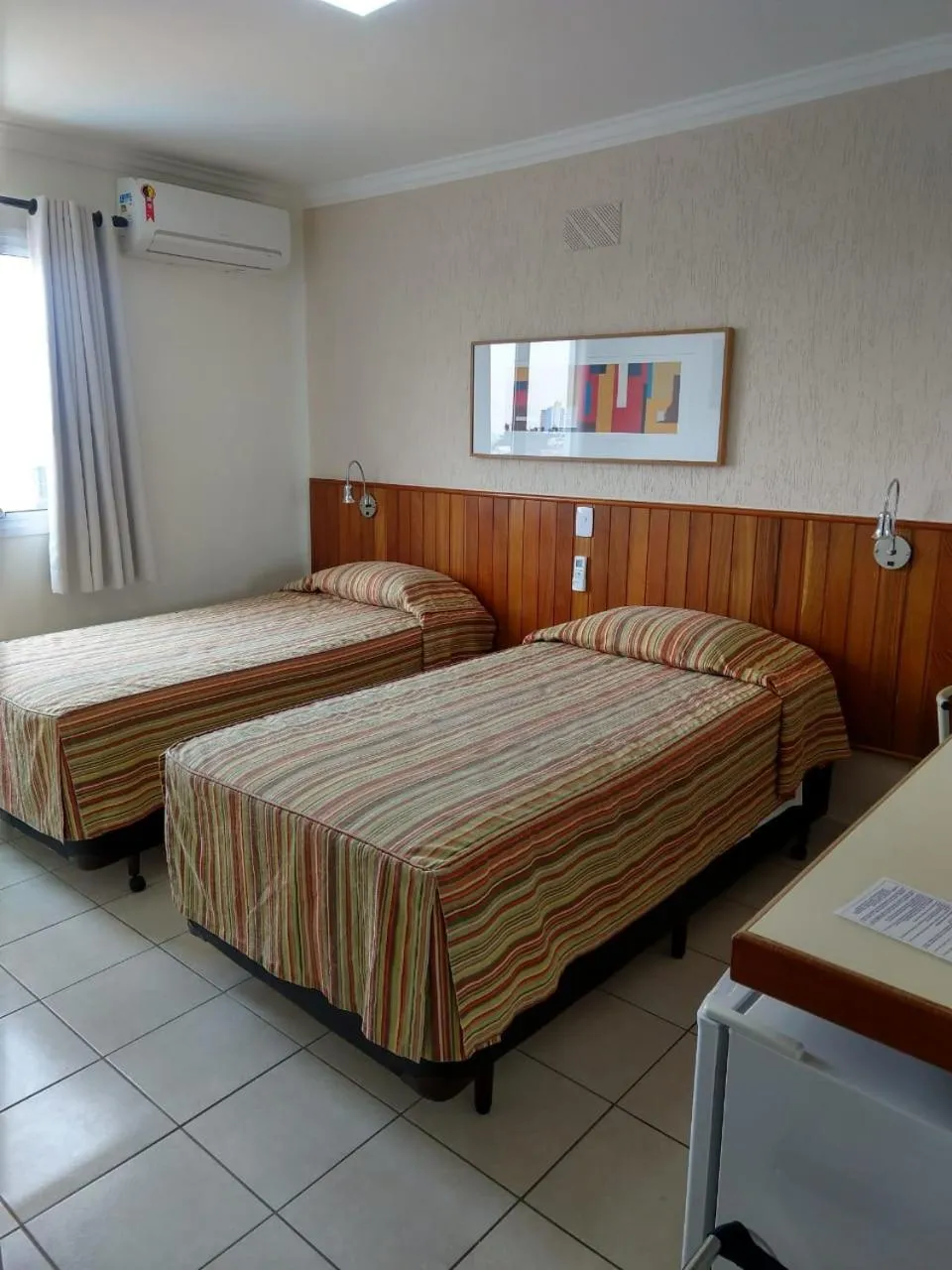 Bed in Hotel Riviera Lins