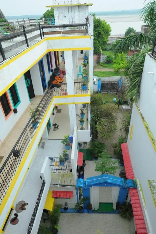 Bird's eye view, Pool View in HosteLaVie - Varanasi