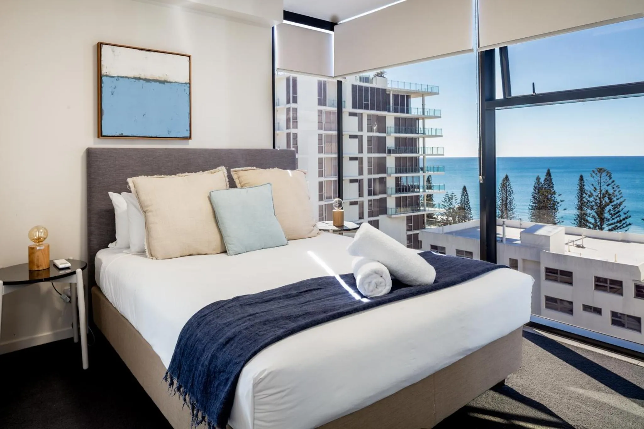 Bedroom, Bed in First Light Mooloolaba, an Ascend Collection Hotel