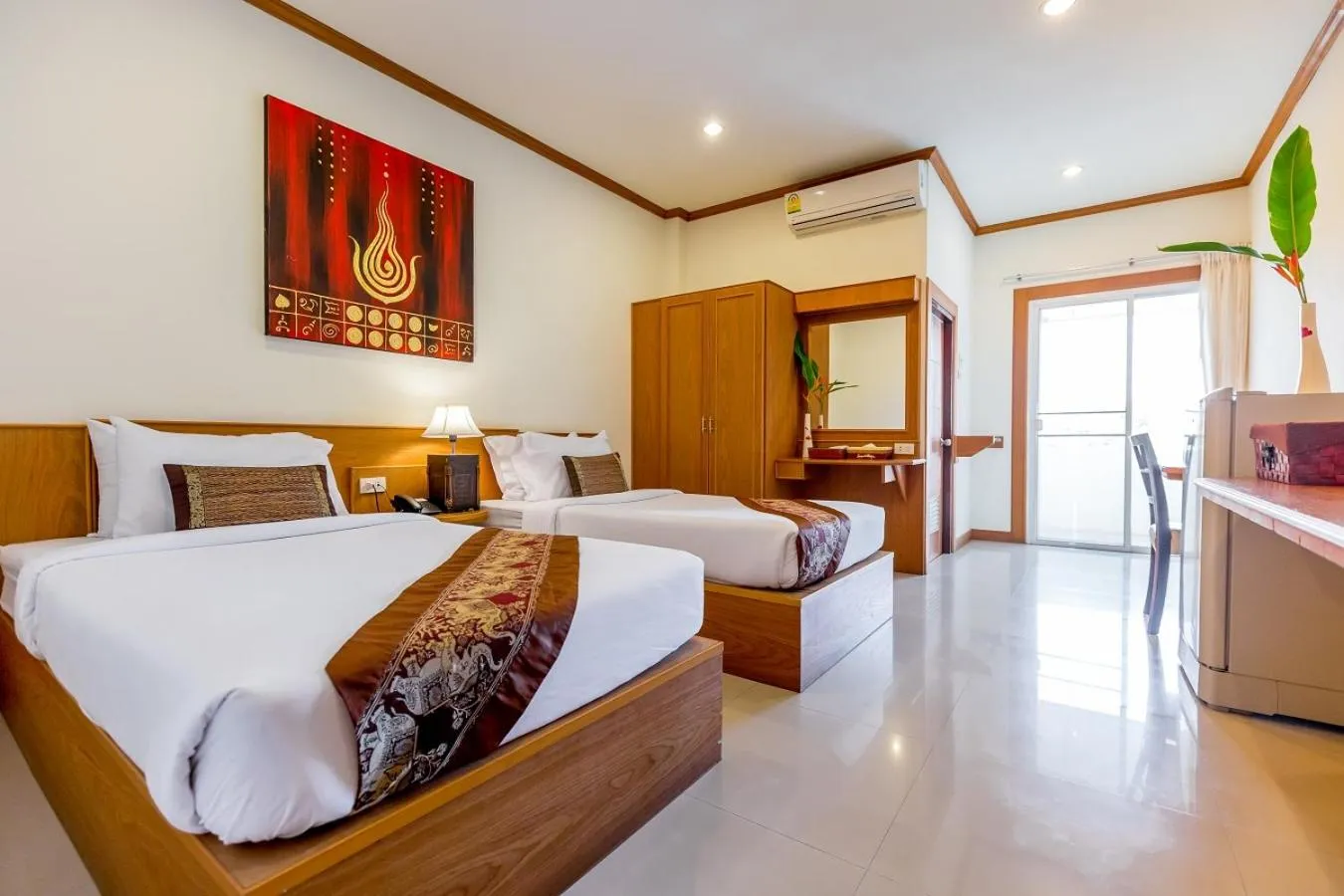 Photo of the whole room, Bed in Loei Village Hotel