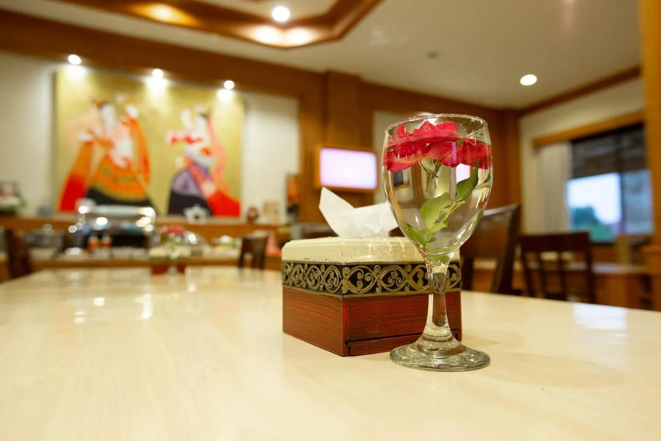 Decorative detail in Loei Village Hotel