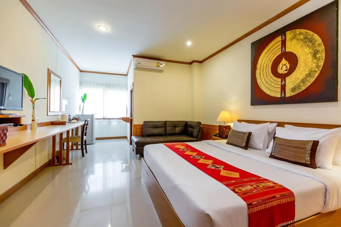 Photo of the whole room, Bed in Loei Village Hotel