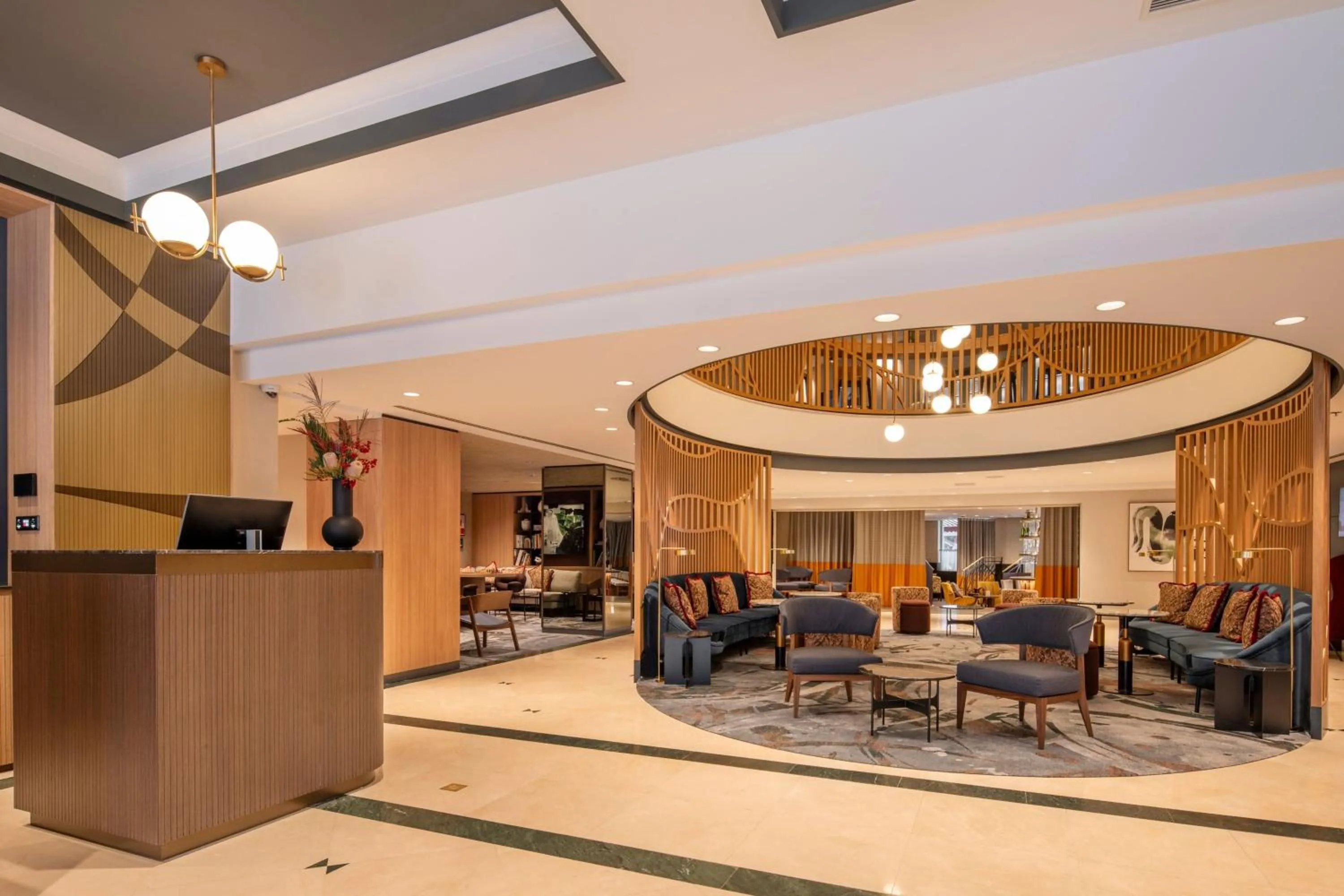 Lobby or reception in Brussels Marriott Hotel Grand Place