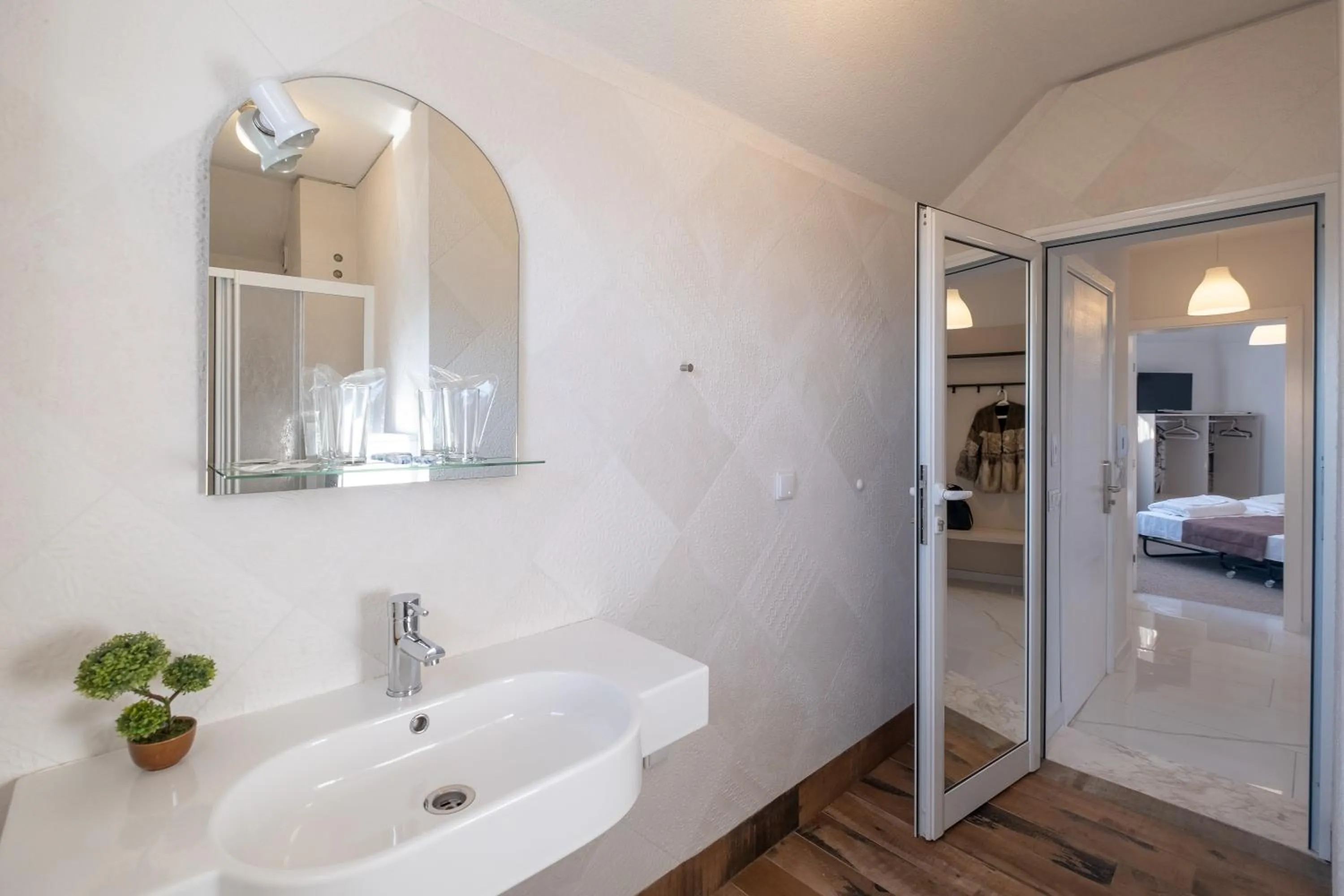 Bathroom, Bed in Blue Label Apart House