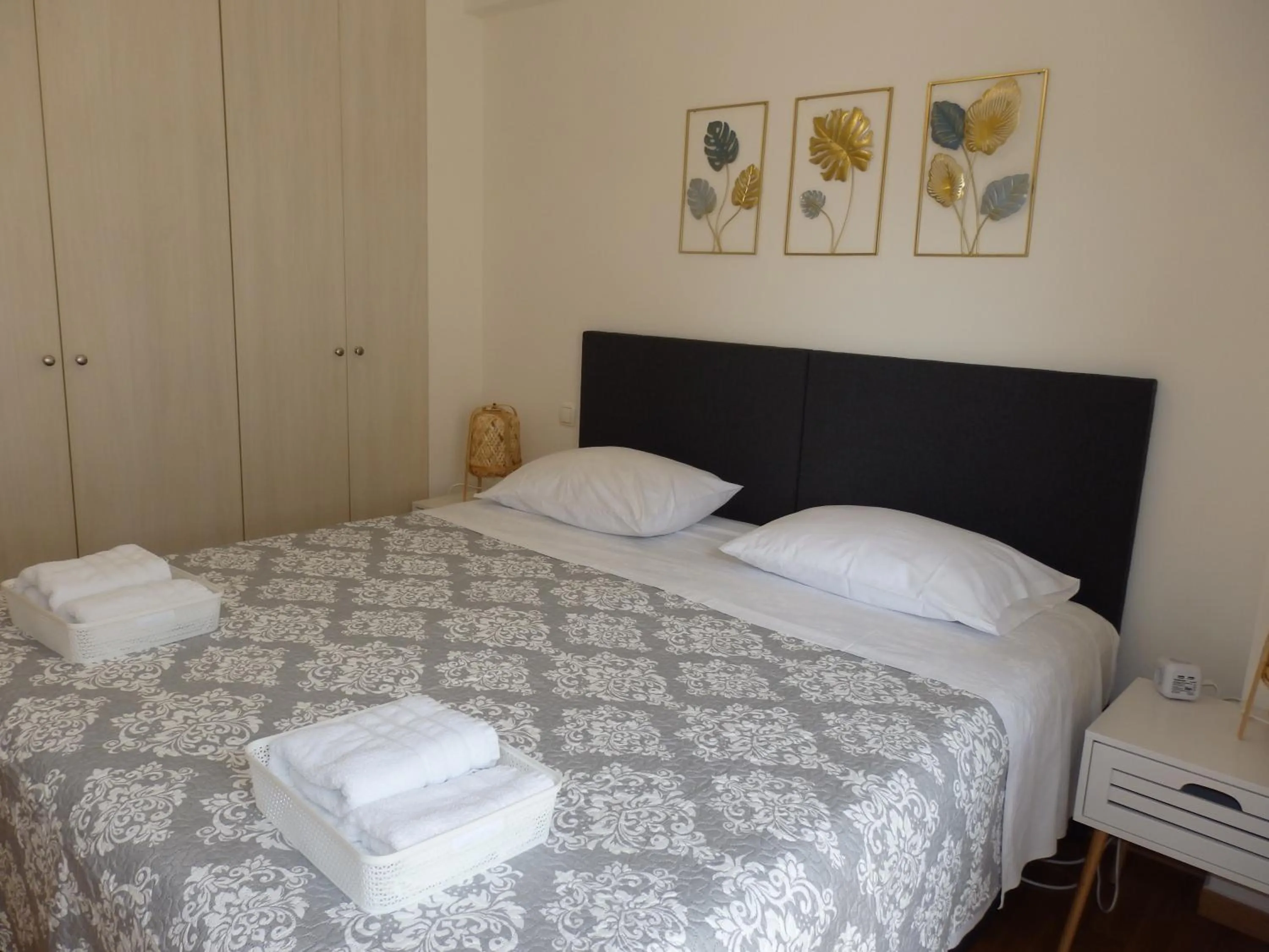 Bedroom, Bed in A&J Apartments or Rooms athens airport