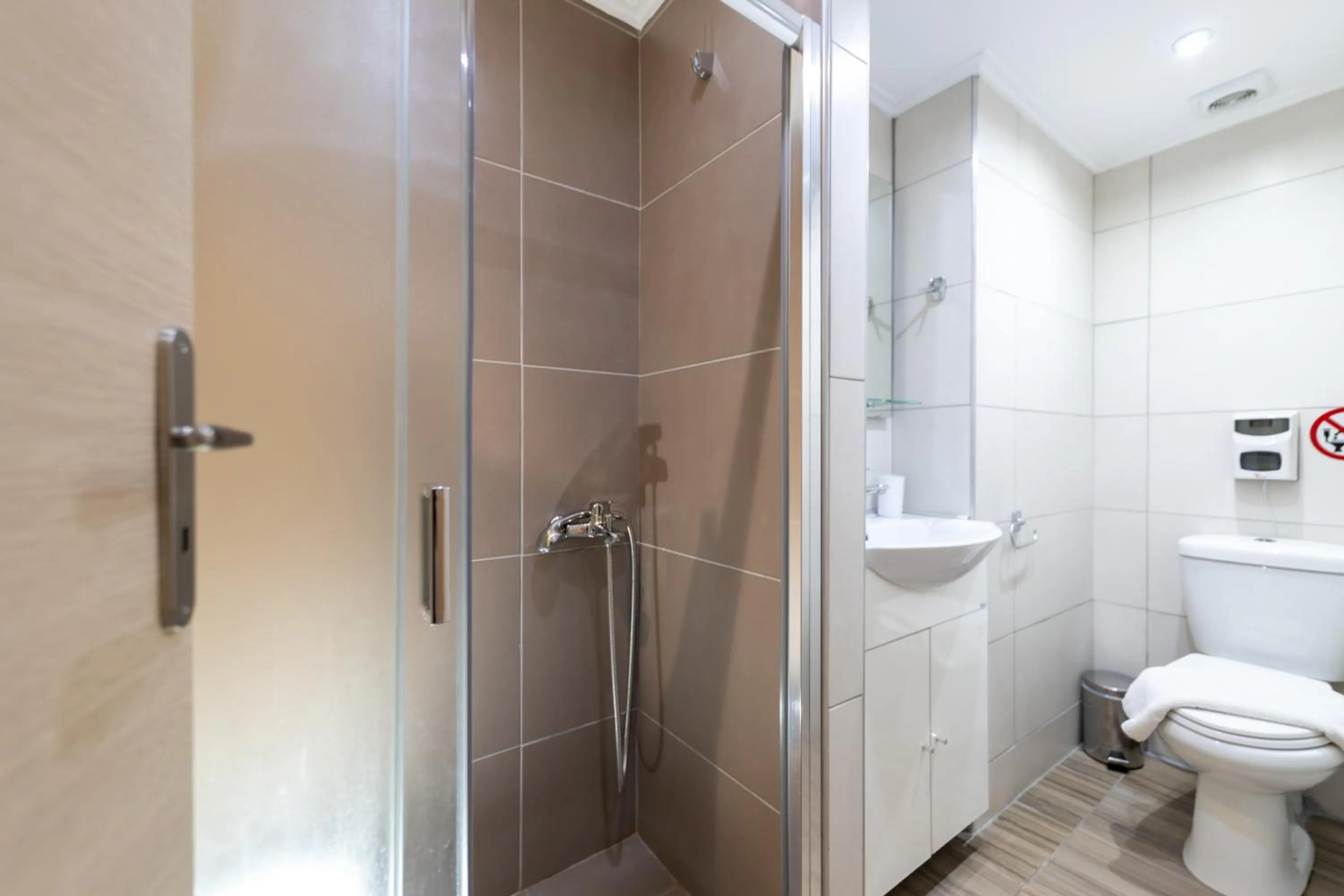 Bathroom in A&J Apartments or Rooms athens airport