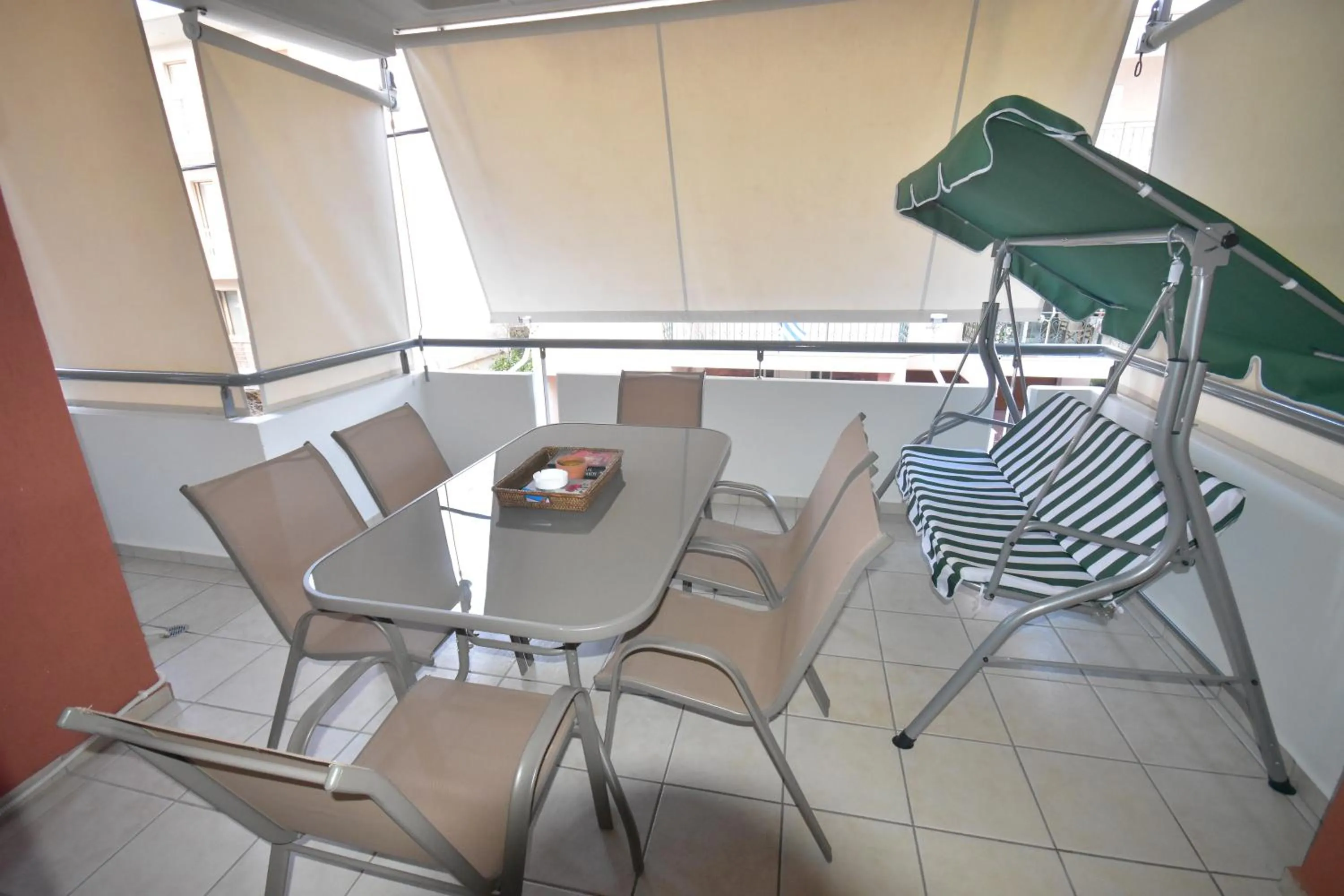 Balcony/Terrace in A&J Apartments or Rooms athens airport