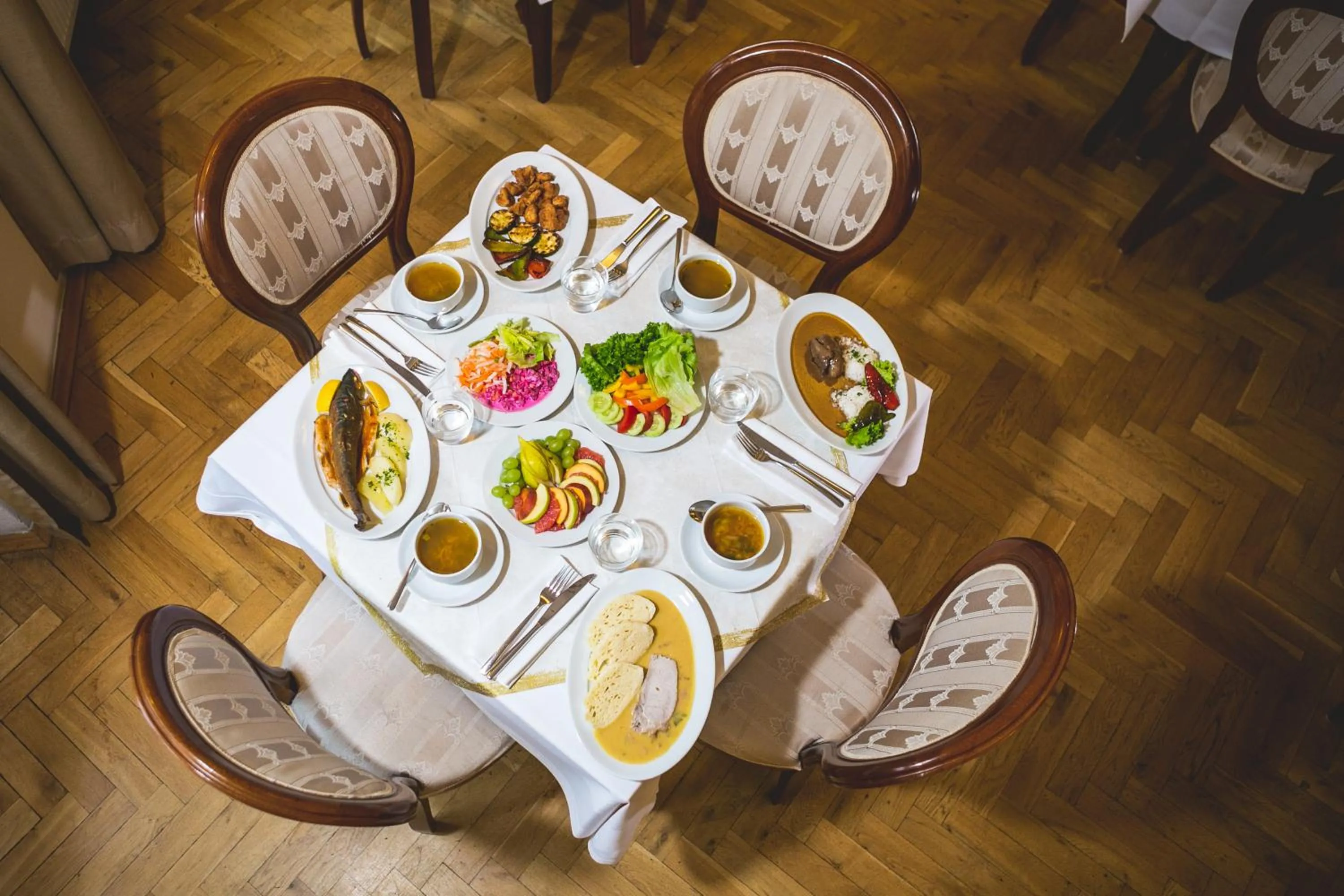 Food close-up in ASTORIA Hotel & Medical Spa