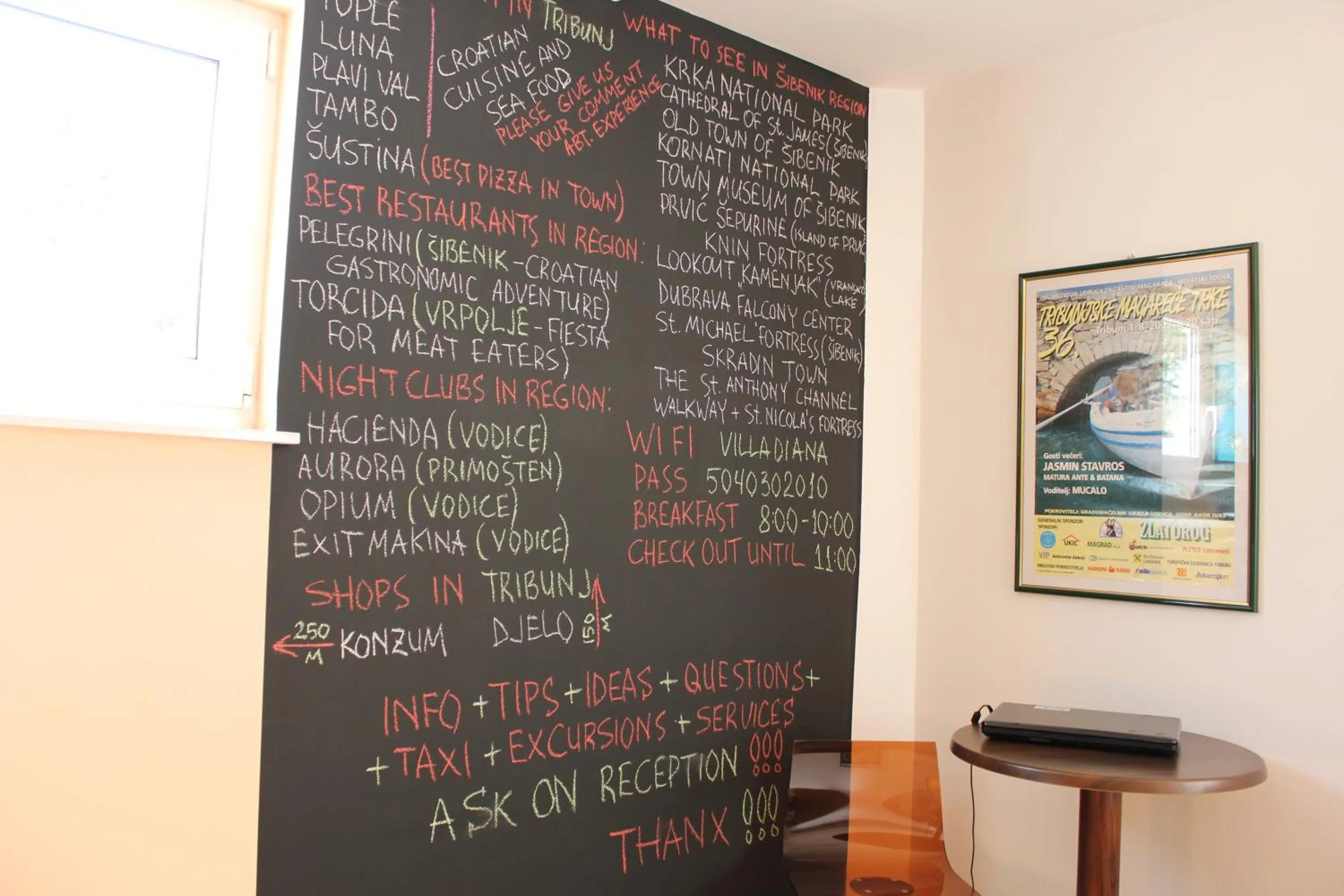 Lobby or reception in Villa Diana