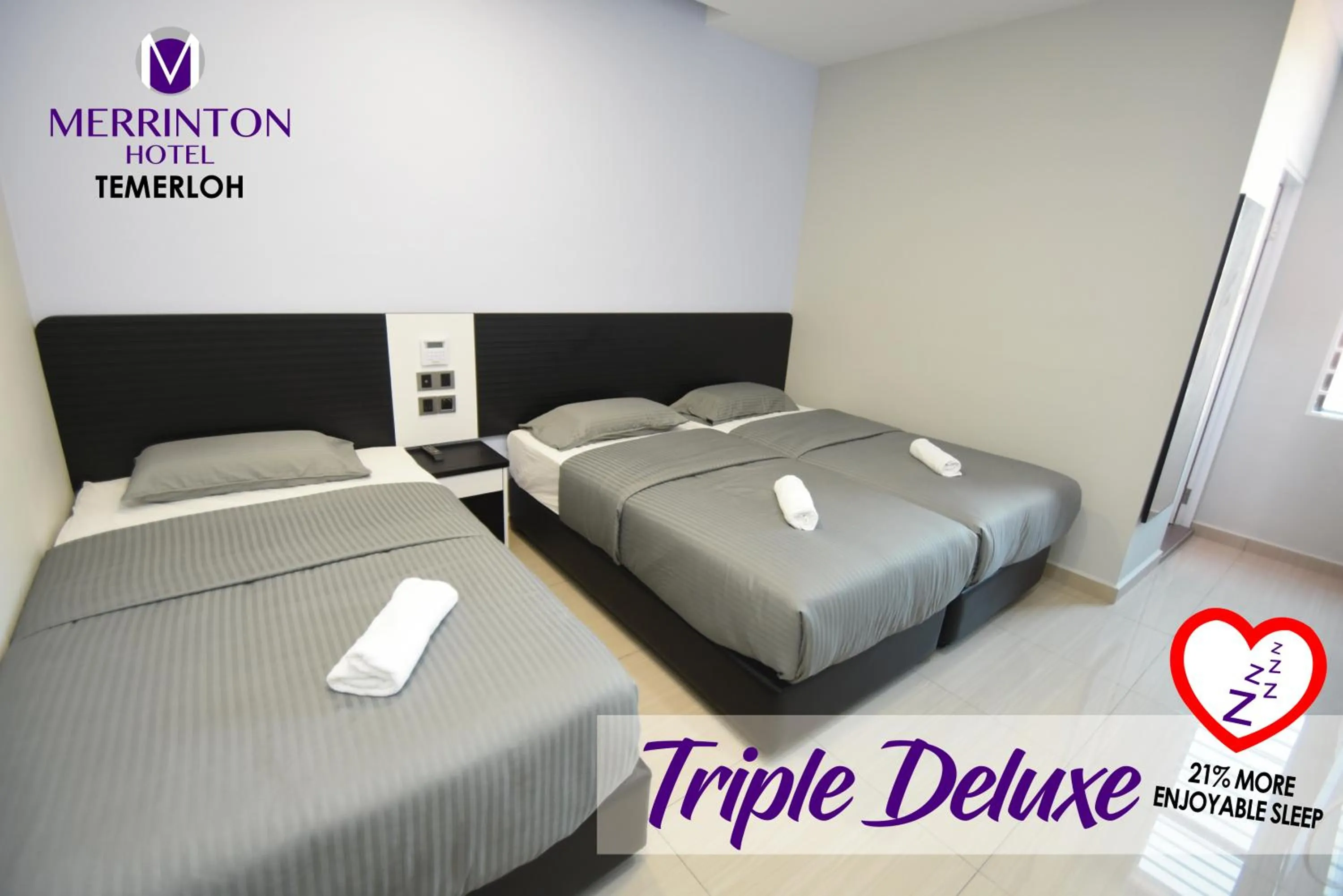 Bedroom, Bed in Merrinton Hotel Temerloh