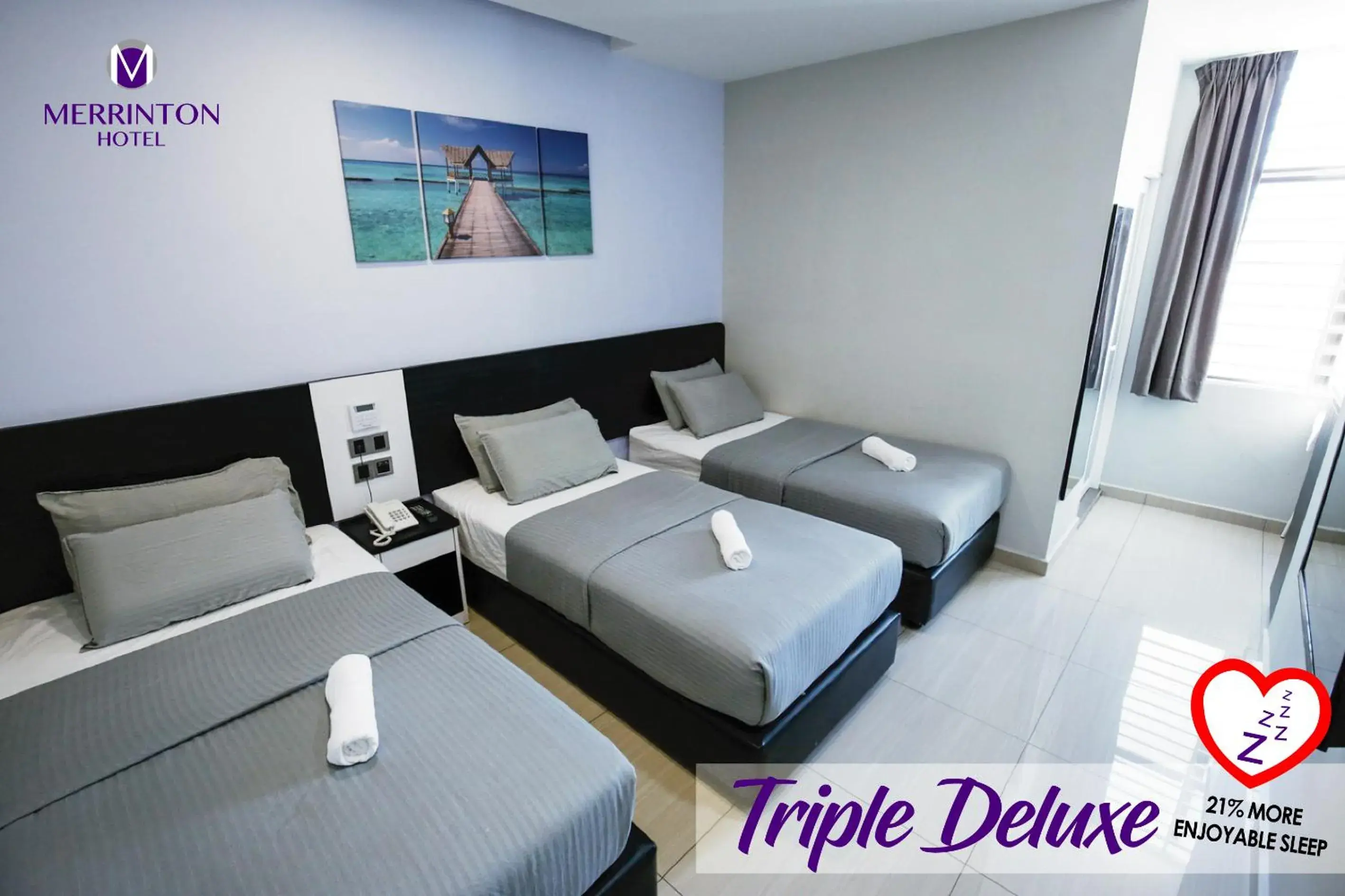 Deluxe Triple Room in Merrinton Hotel Temerloh Deluxe Triple Room in Merrinton Hotel Temerloh