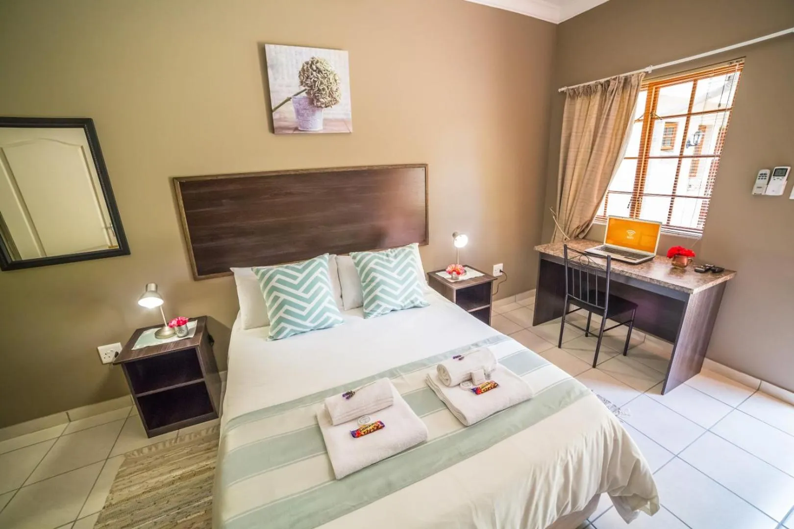 Bed in Beryl1 Guest House