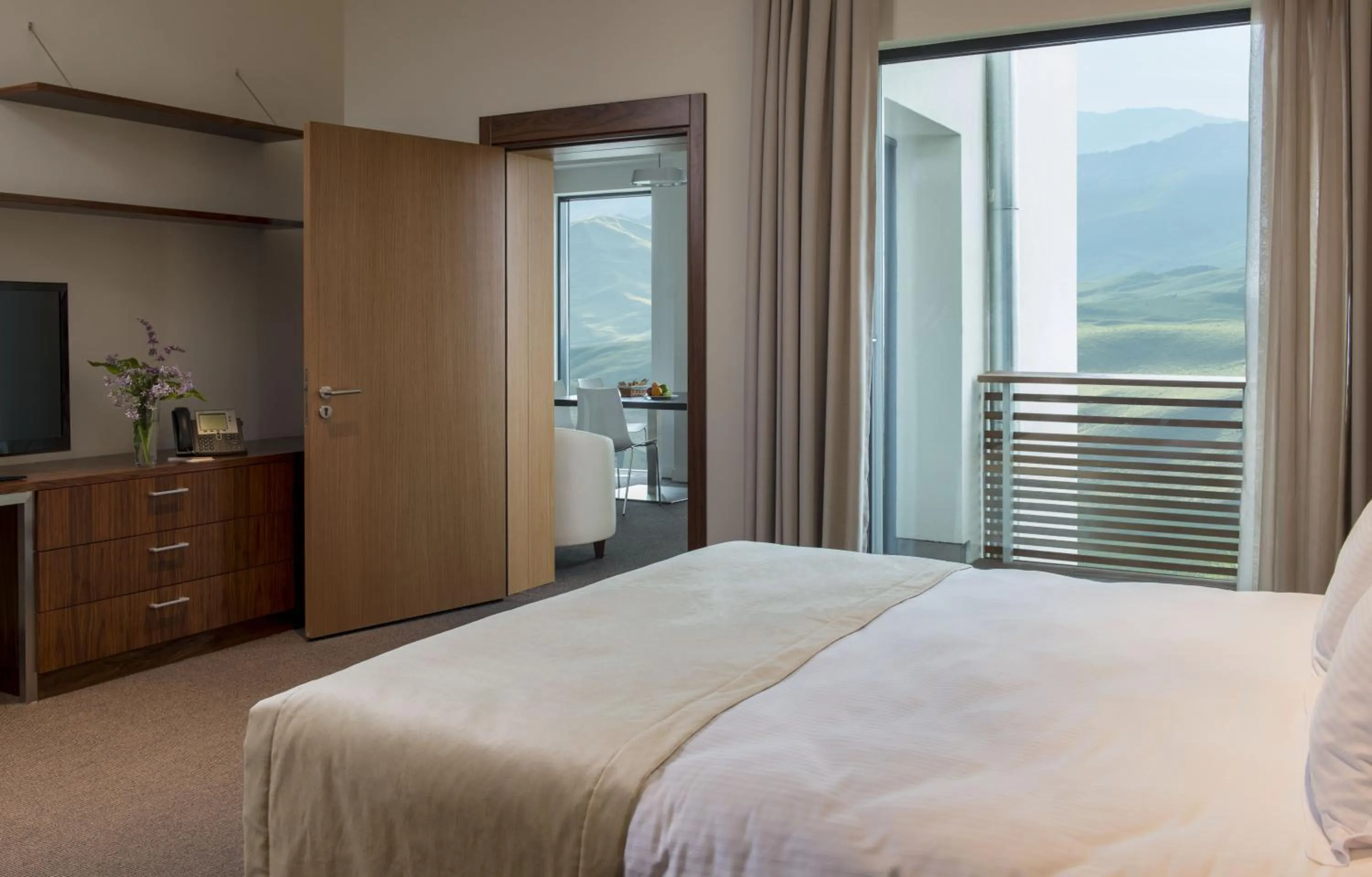 Bathroom, Bed in Gaya Residences