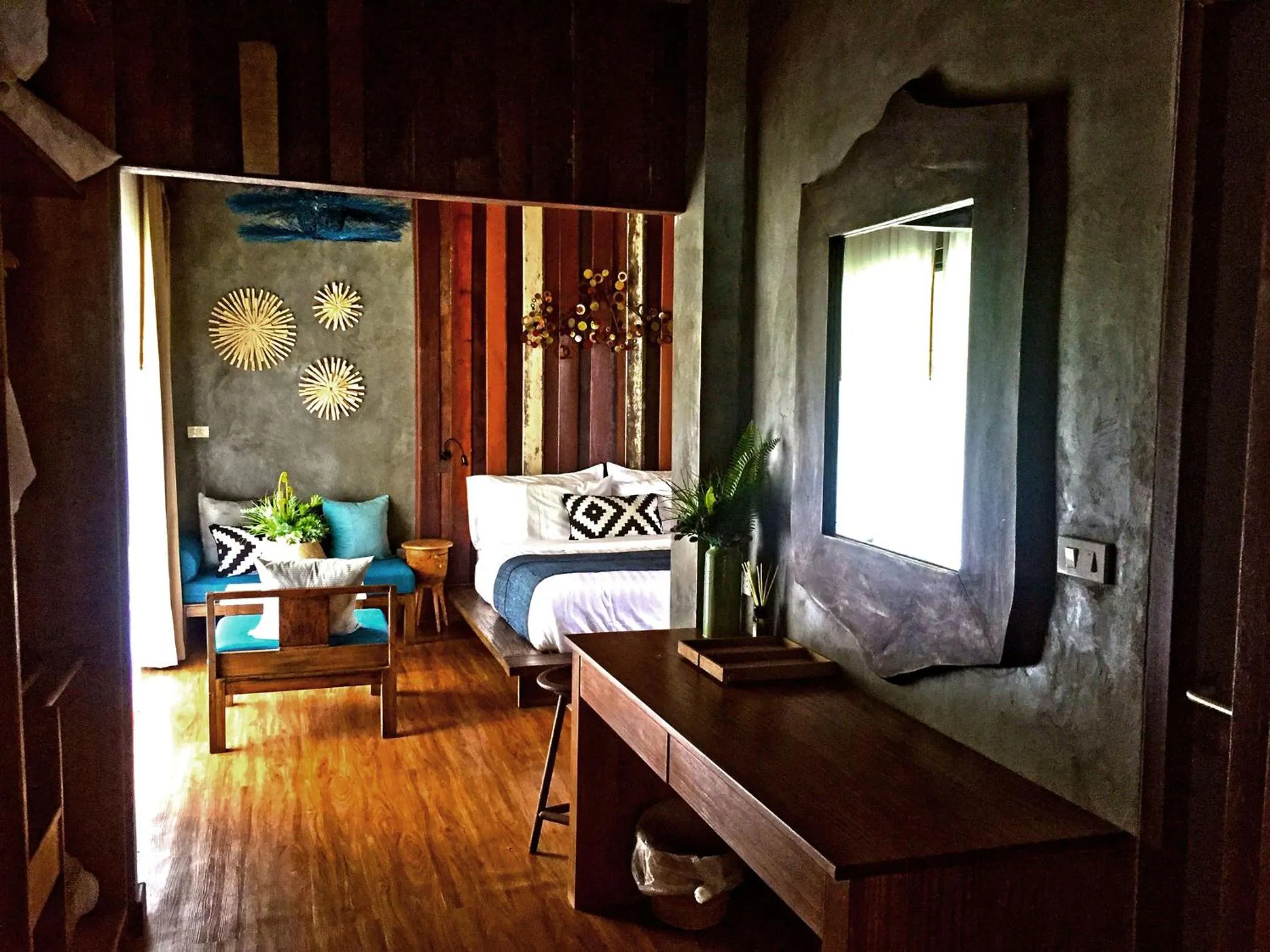 Bed in Sand in My Shoes Beach Loft