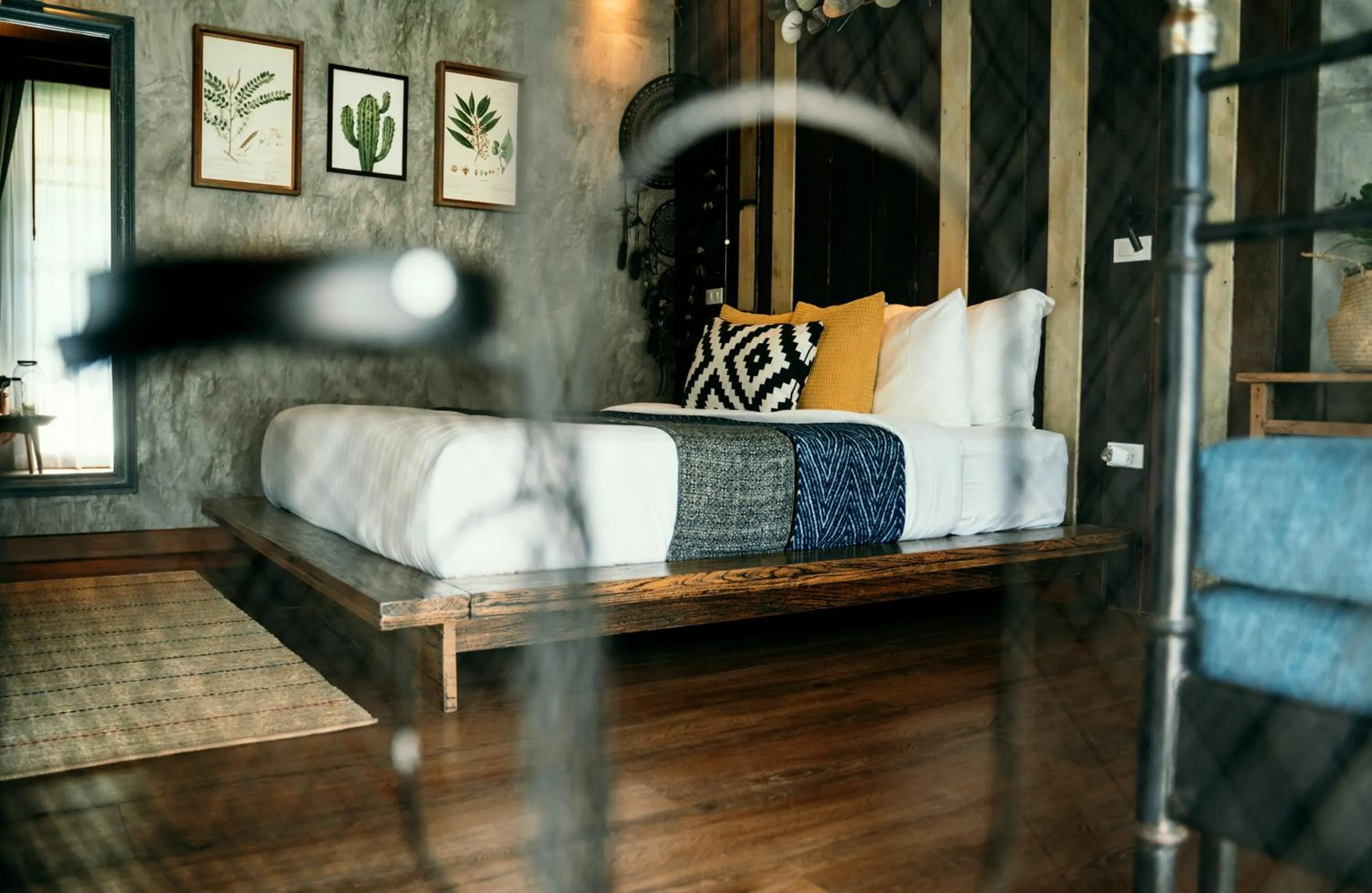 Bed in Sand in My Shoes Beach Loft