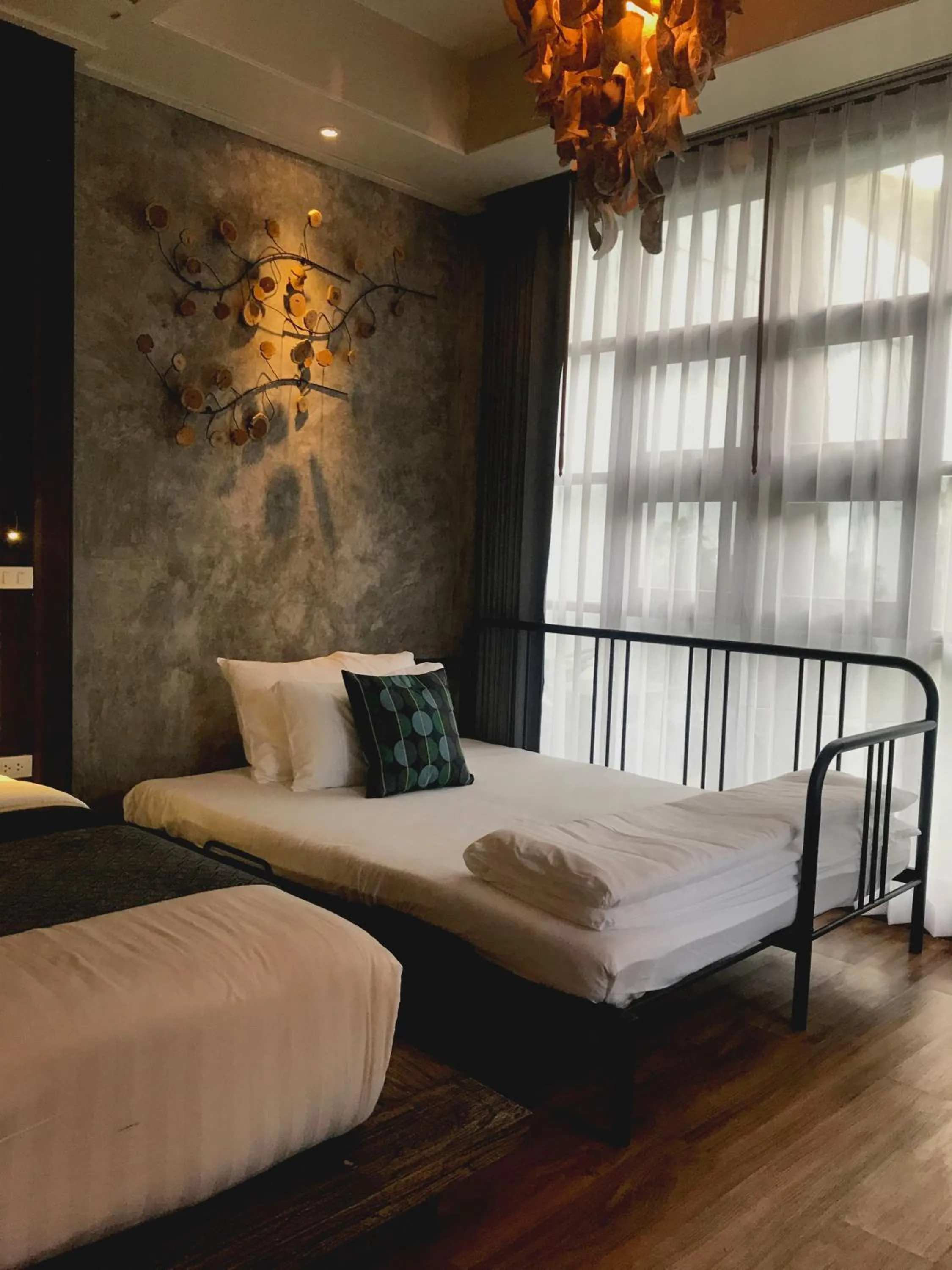 Decorative detail, Bed in Sand in My Shoes Beach Loft