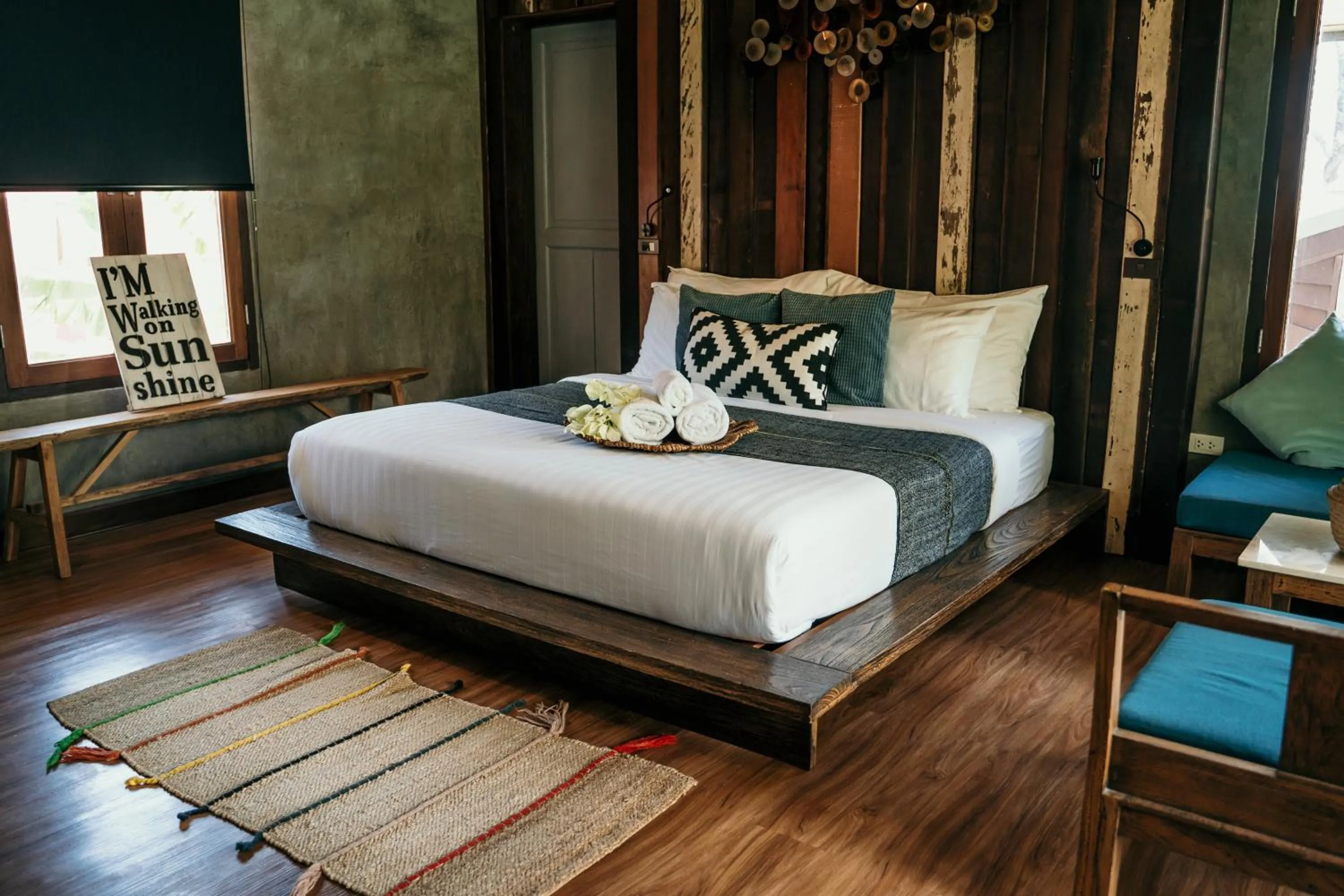 Bed in Sand in My Shoes Beach Loft