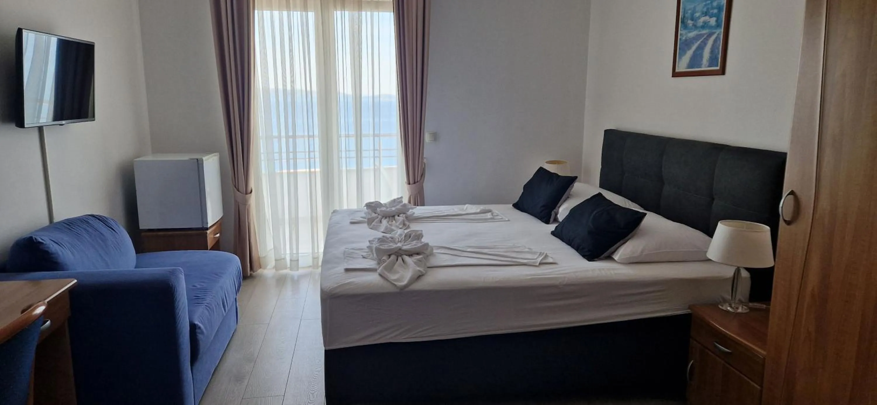 Bed in Hotel Viktorija