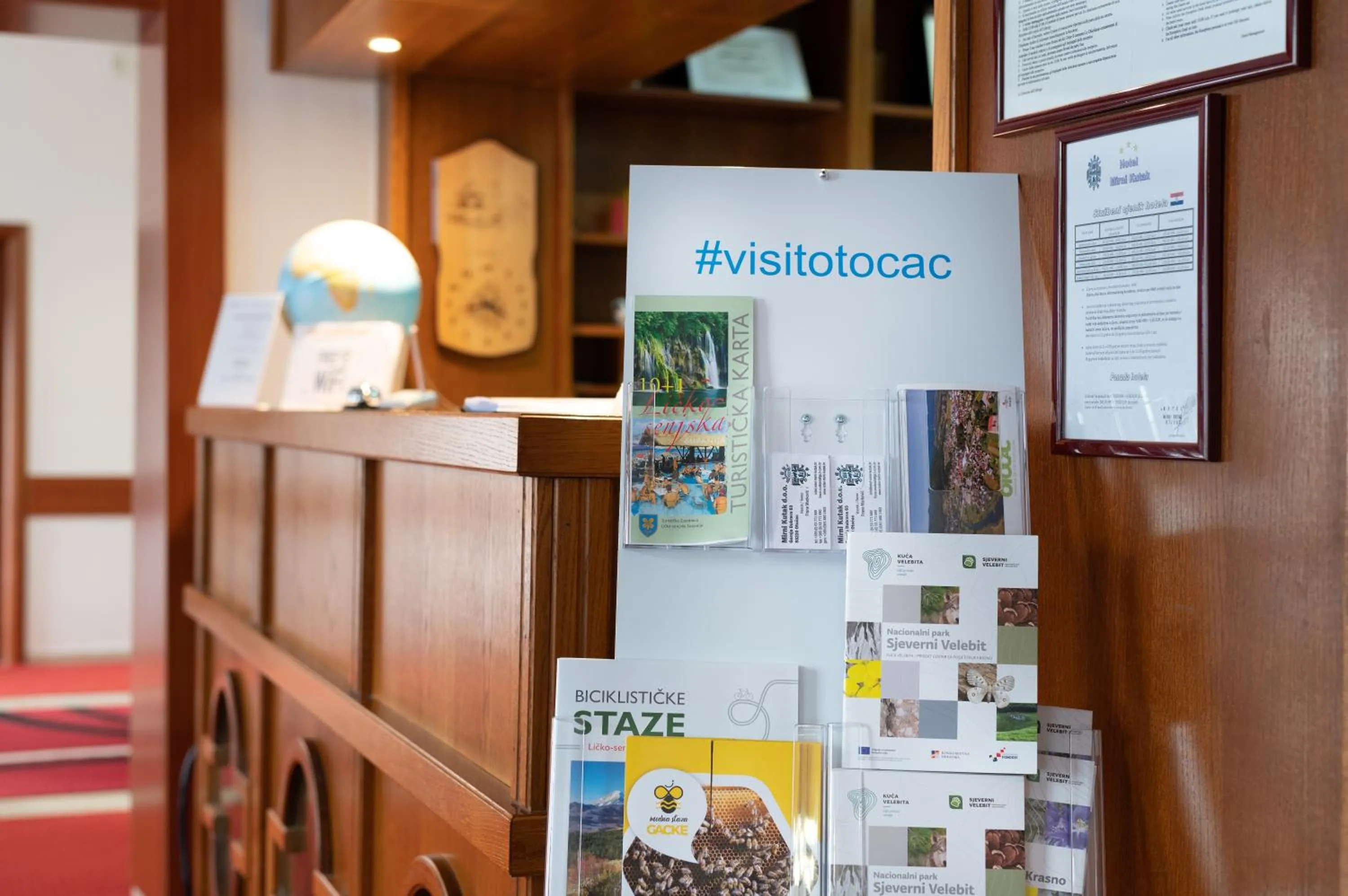 Lobby or reception in Hotel Mirni Kutak