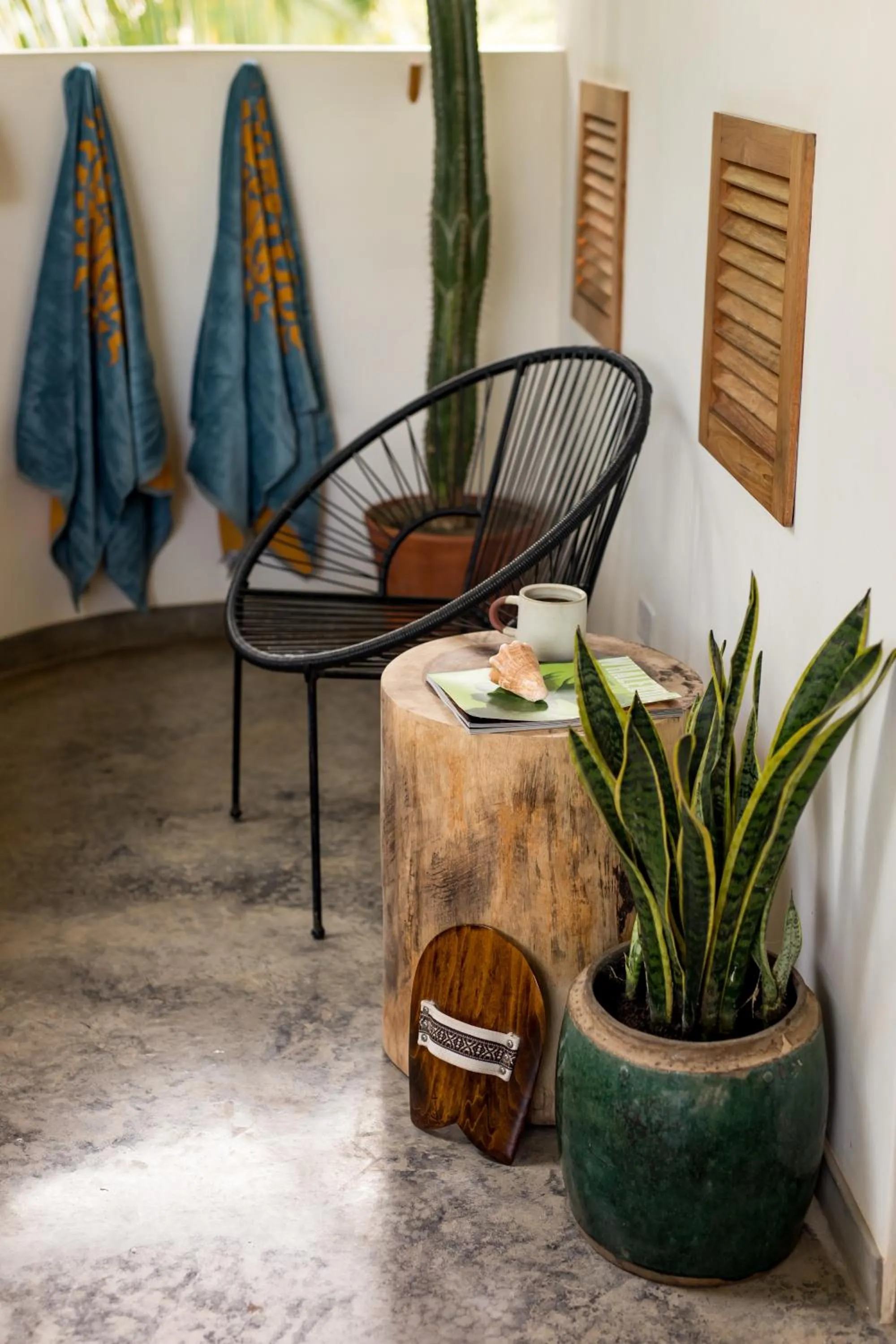 Seating area in The Nomadic Hotel