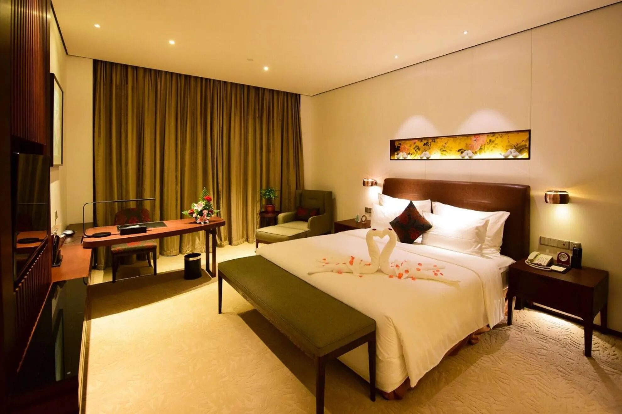 People, Bed in Wuxi Yew Resort