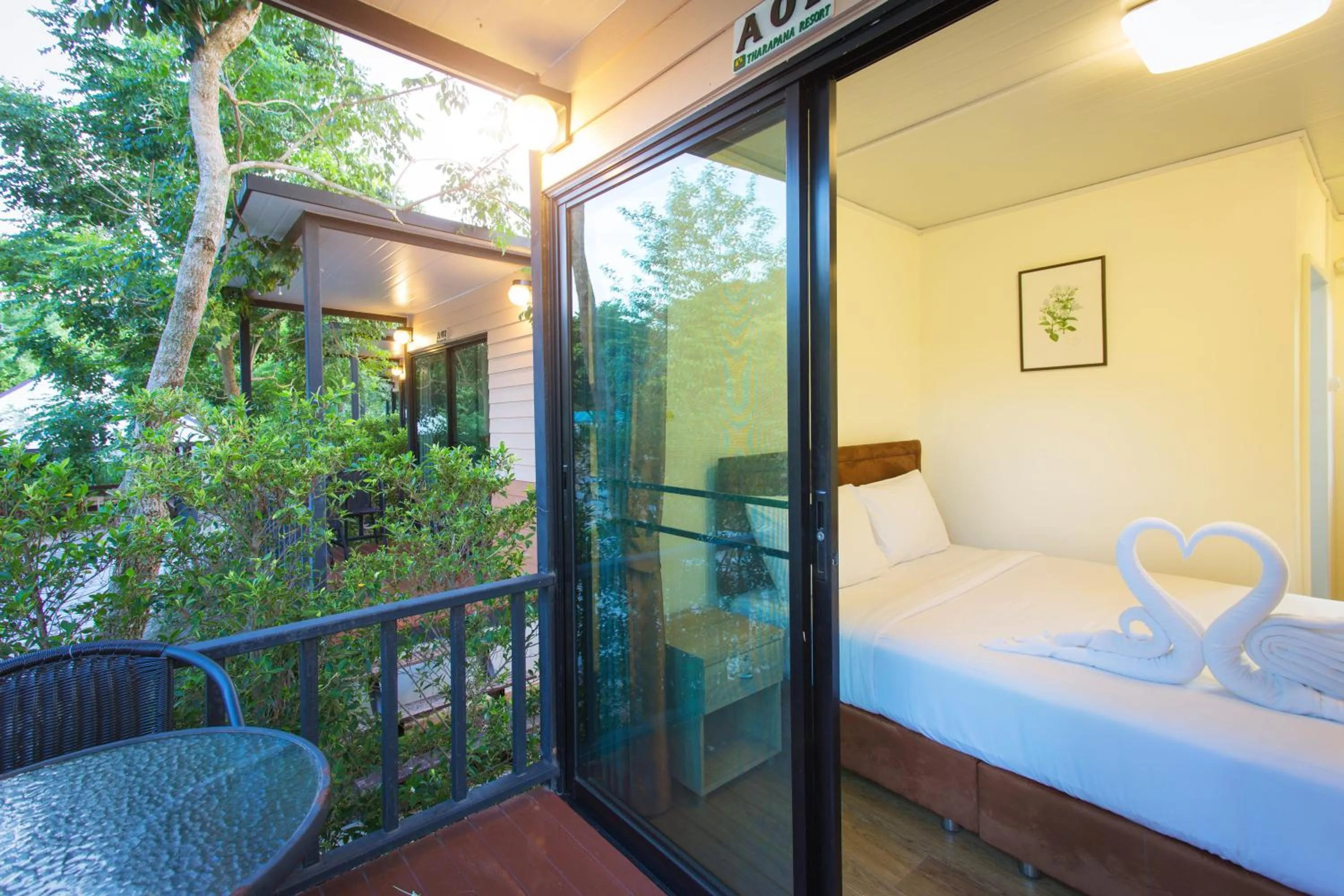 Bed in Tharapana Khaoyai Resort