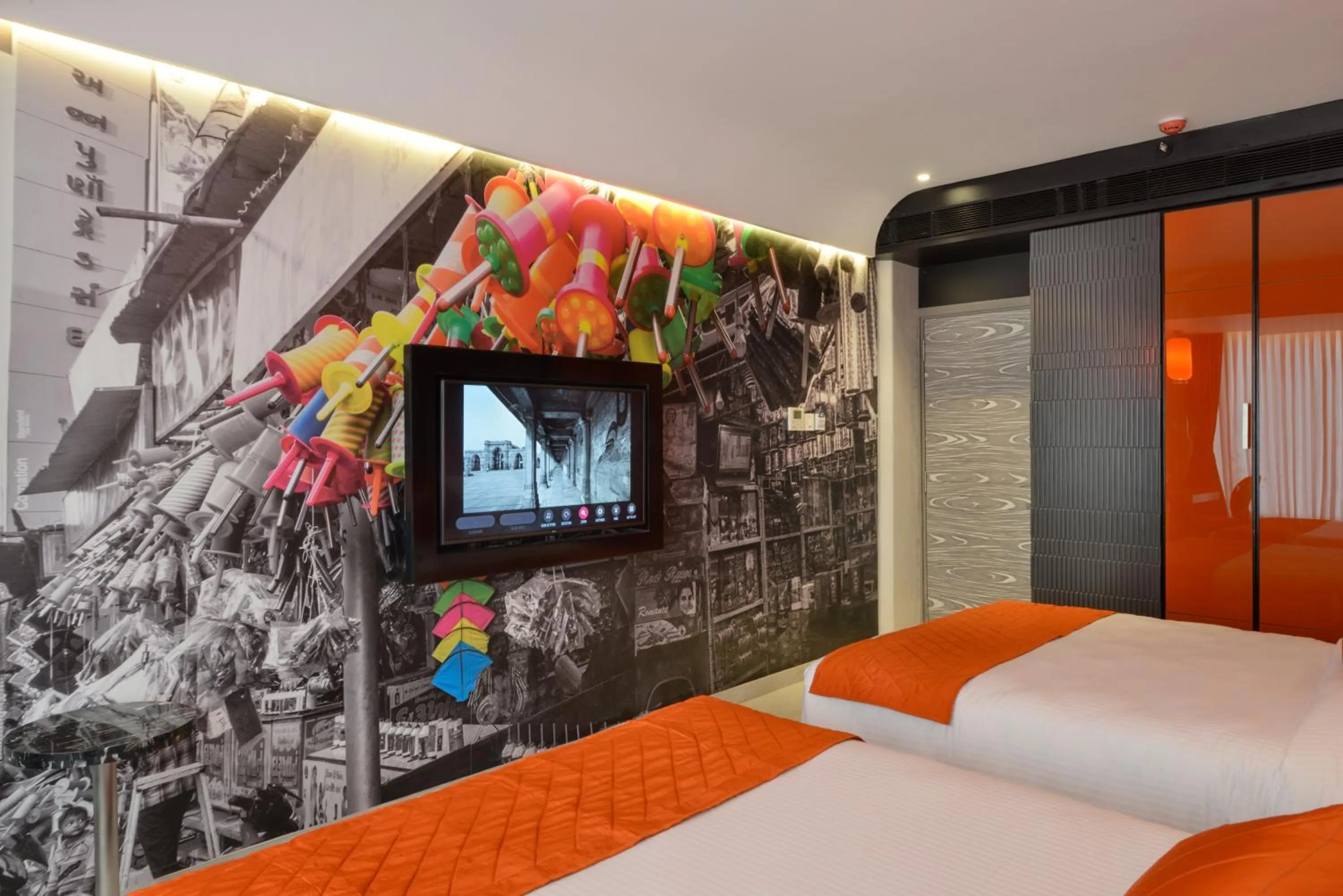 TV and multimedia, Bed in Regenta Central Antarim Ahmedabad