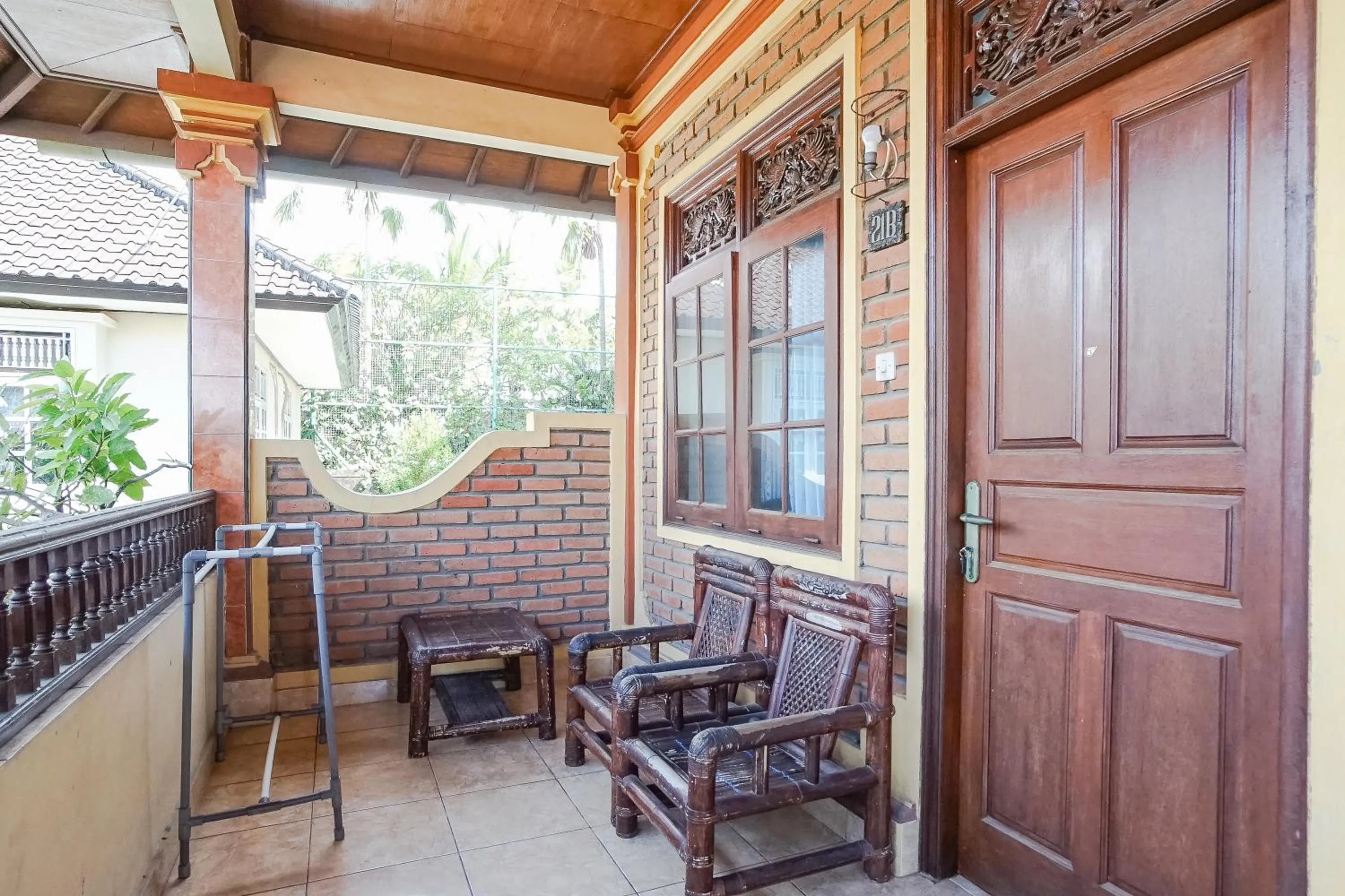 Balcony/Terrace in Indopurejoy House - Komala Indah Cottages