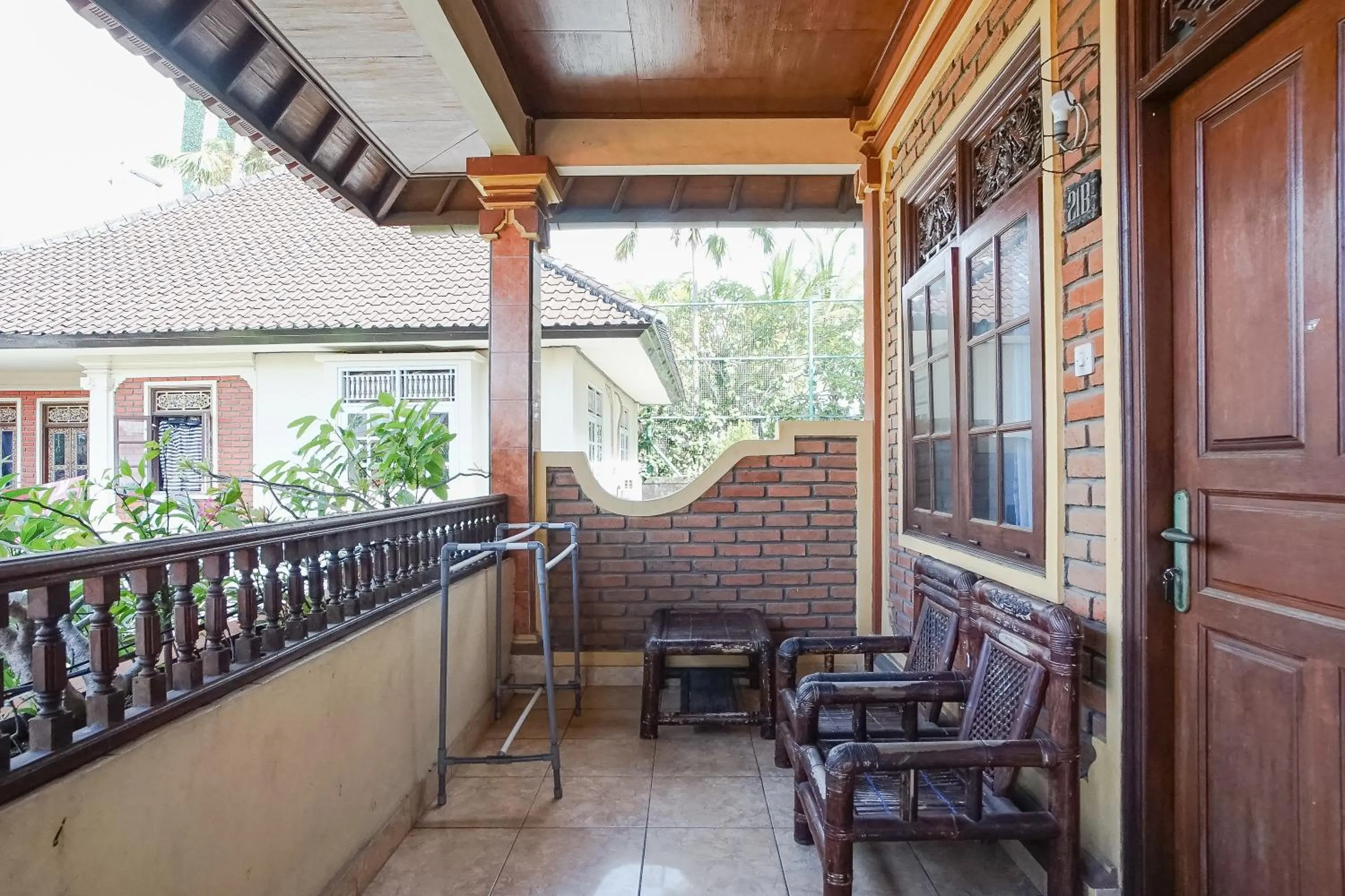 Balcony/Terrace in Indopurejoy House - Komala Indah Cottages