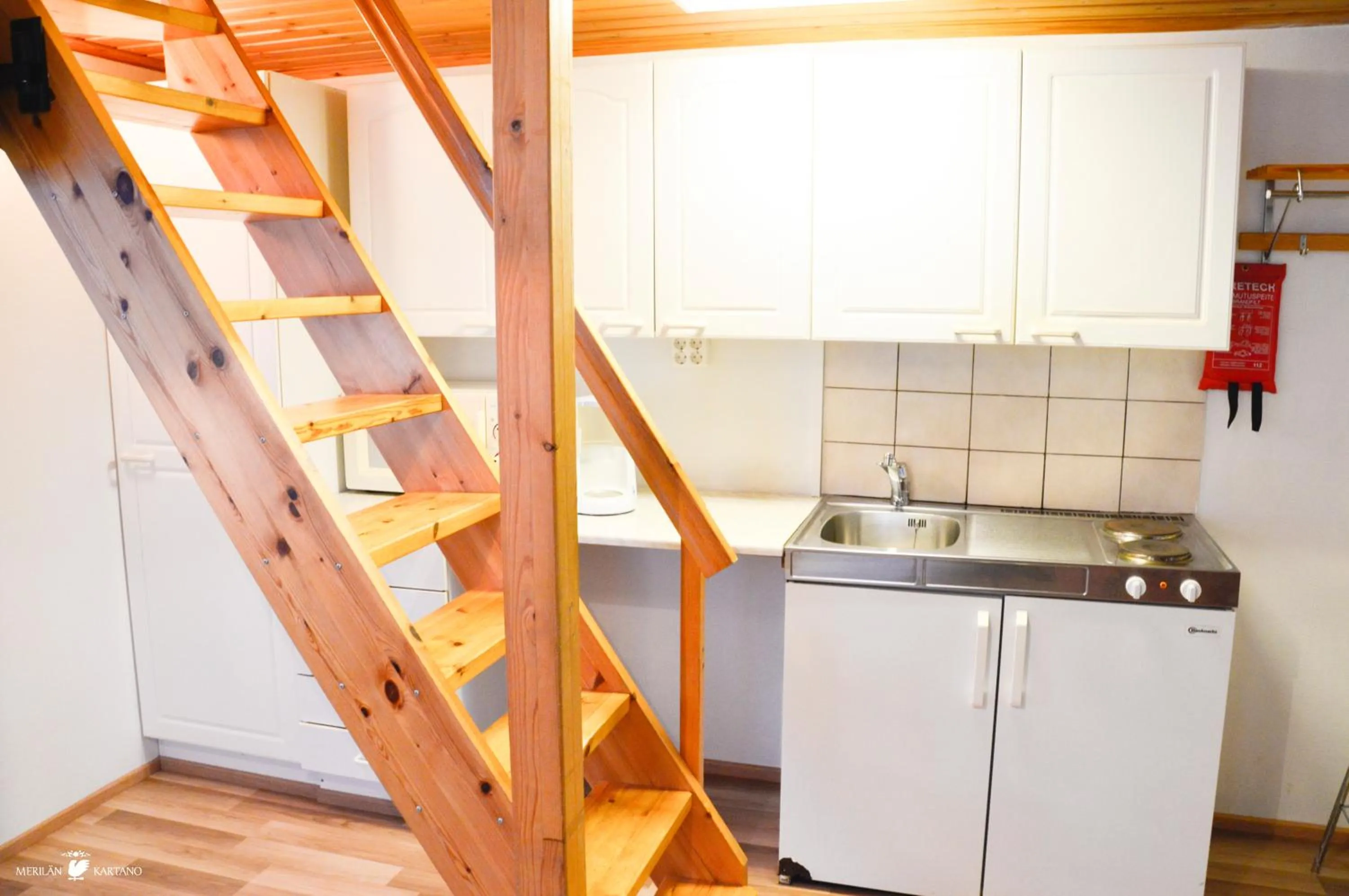 Kitchen or kitchenette in Merilän Kartano