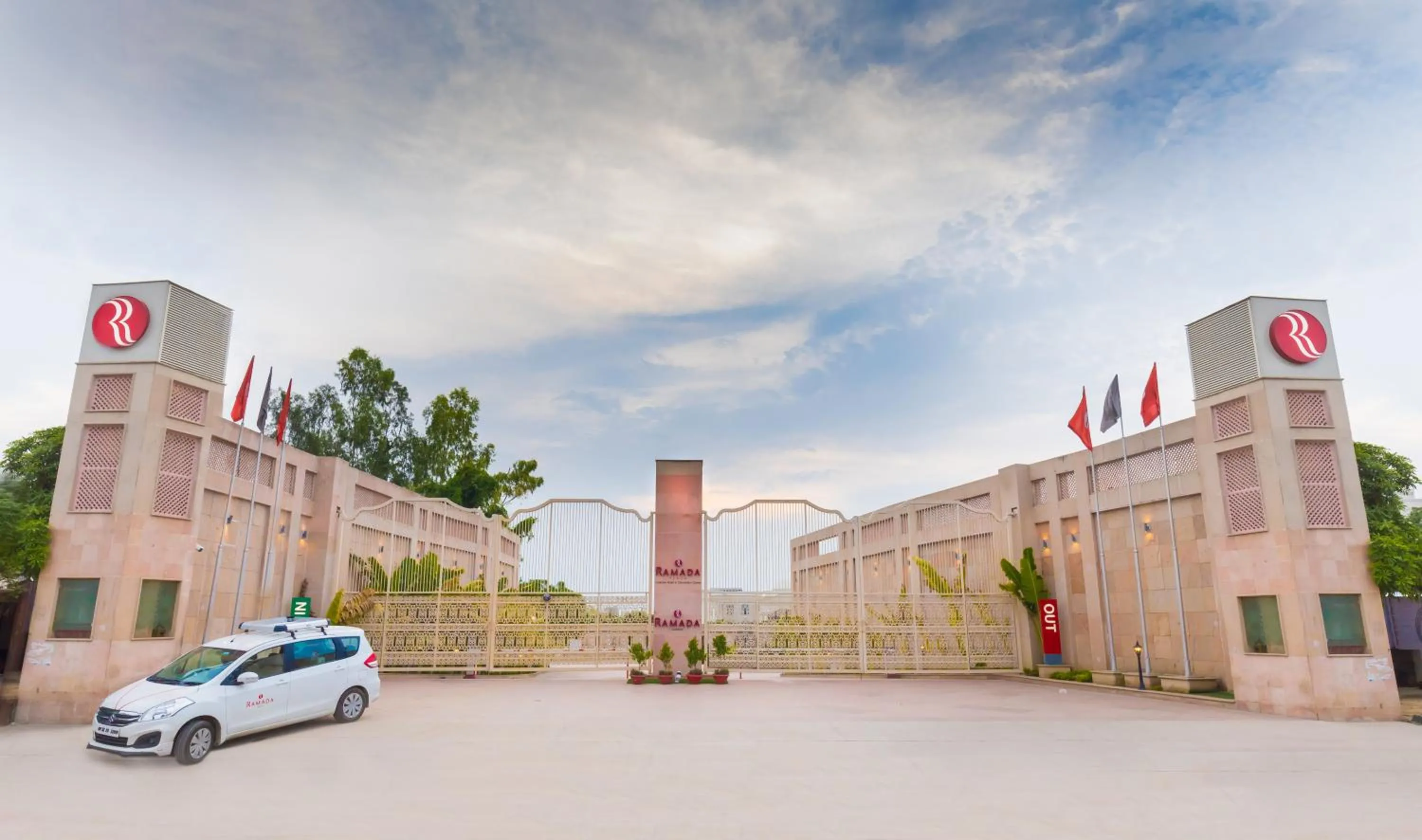 Facade/entrance in Ramada by Wyndham Lucknow Hotel and Convention Center