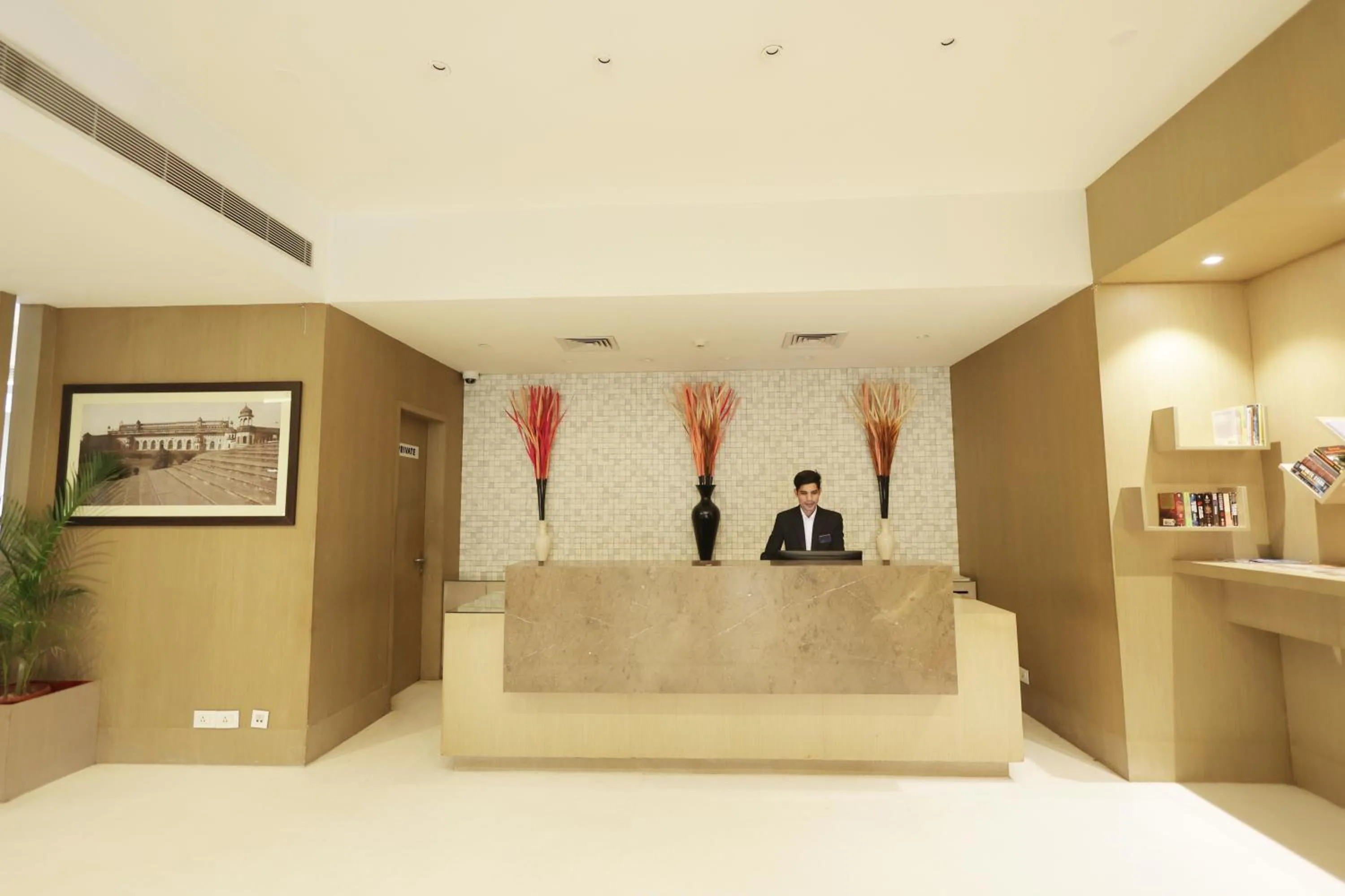 Lobby or reception in Ramada by Wyndham Lucknow Hotel and Convention Center