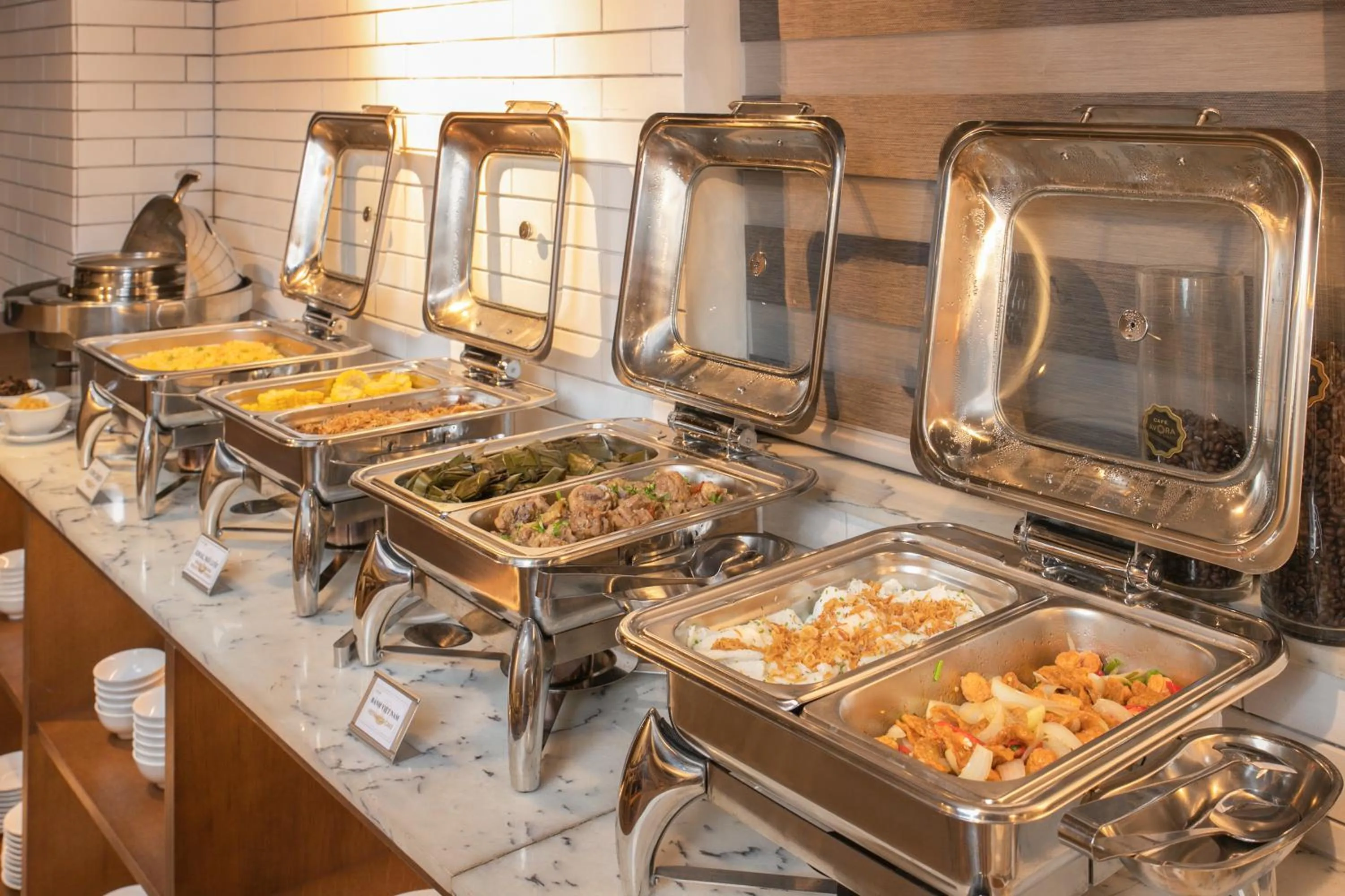 Buffet breakfast in Avora Hotel