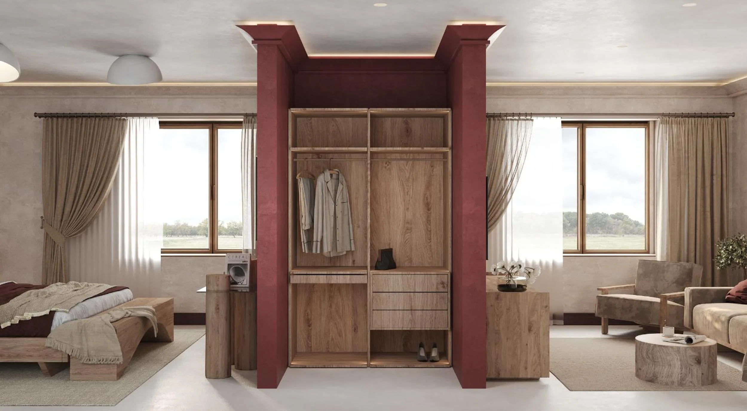 Living room, Bed in Hemanaire