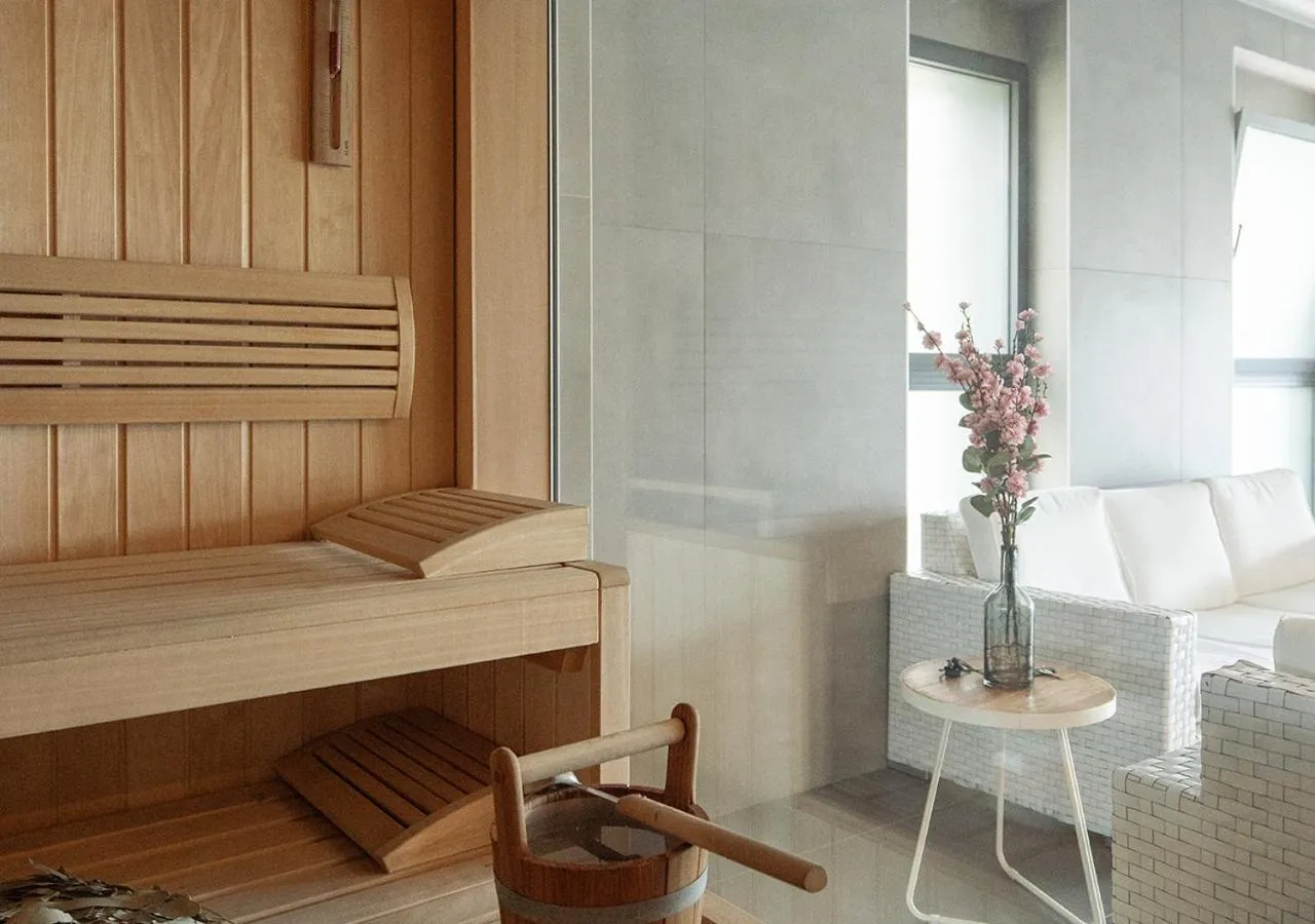 Sauna, Bed in Nicosia Central Park Residences